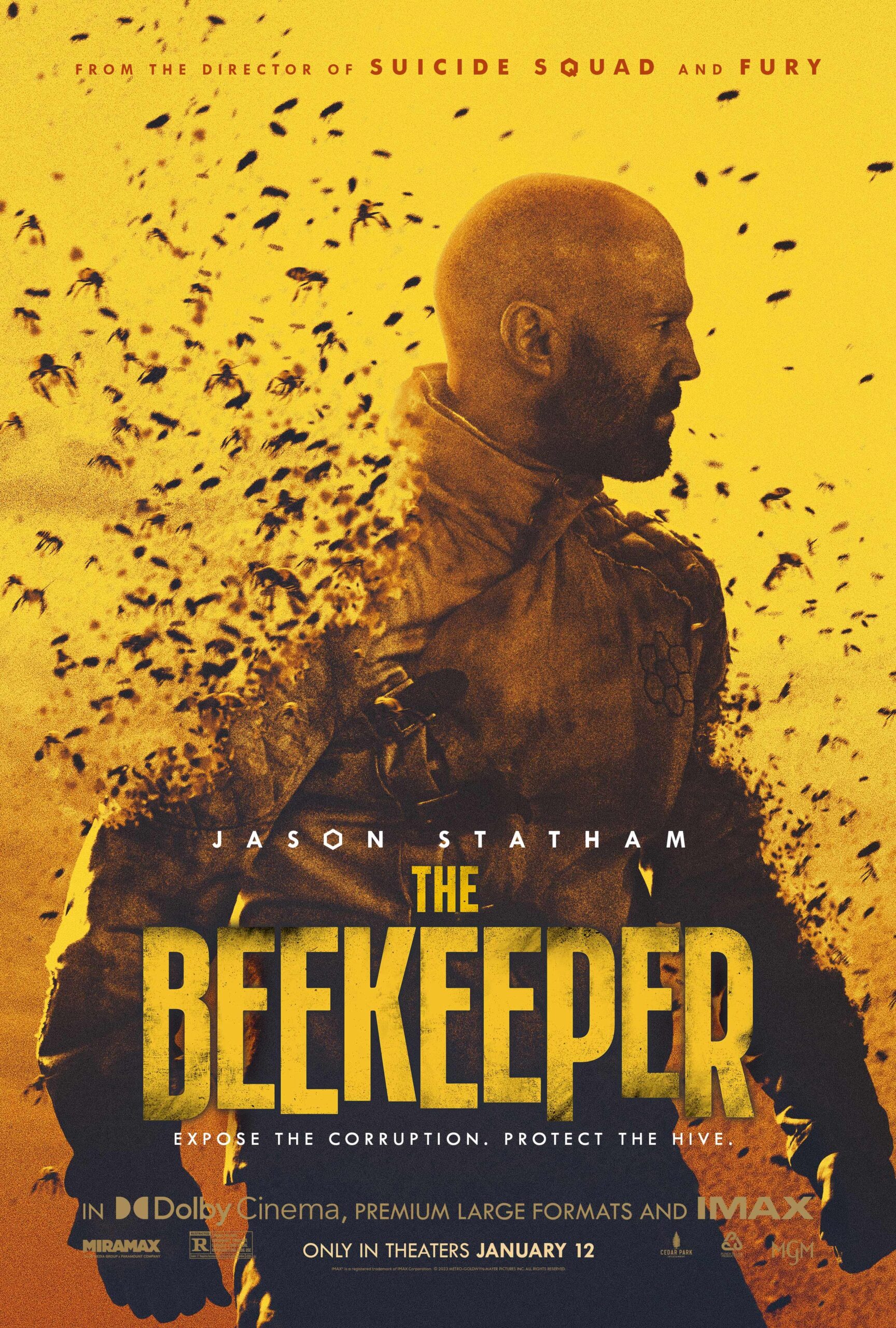 Arıcı: Ölüm Kovanı - The Beekeeper (2024) 2024, Aksiyon, Bobby Naderi, David Ayer, Emmy Raver-Lampman, Gerilim, Jason Statham, Kurt Wimmer, Suç