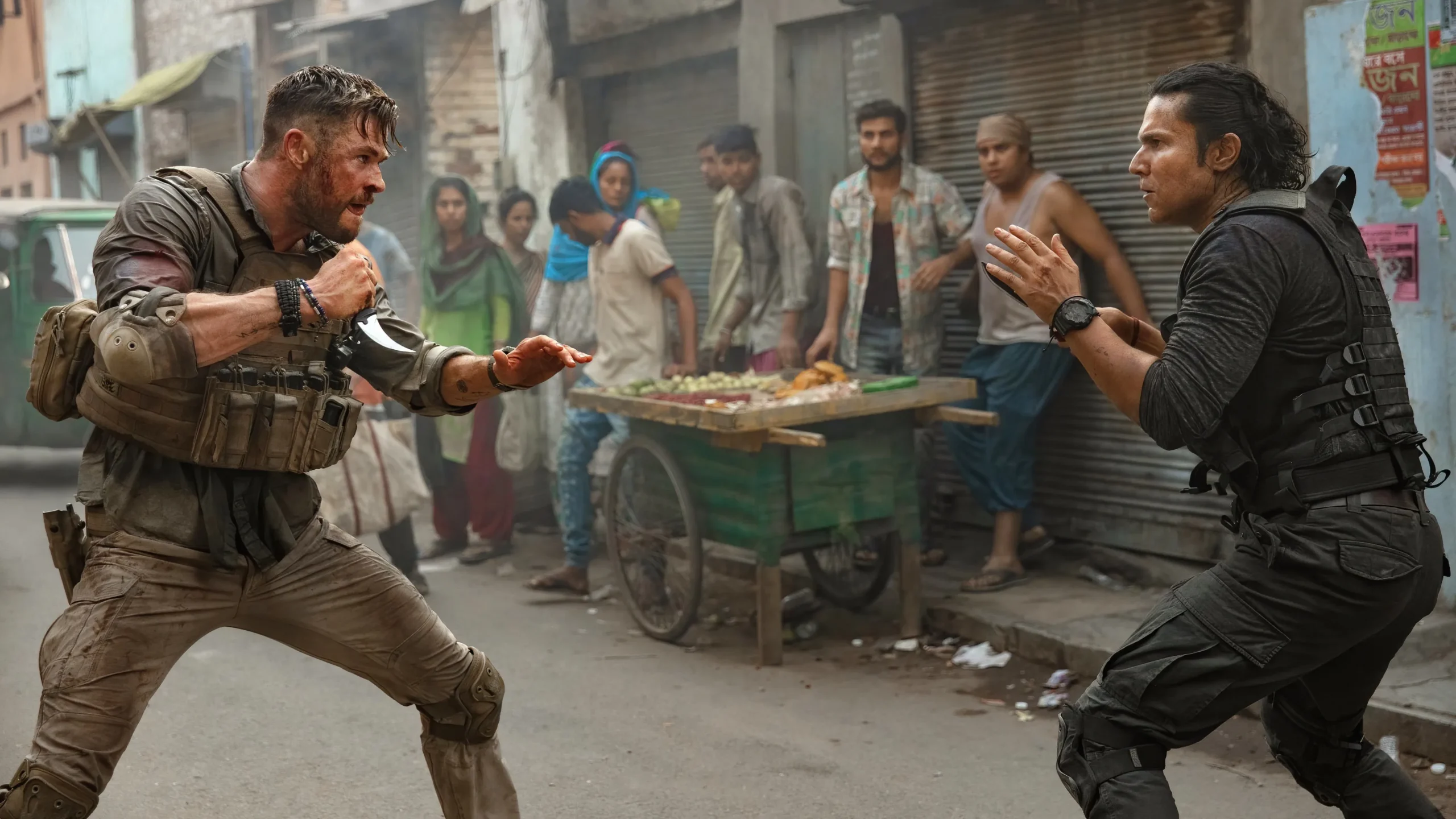 Extraction (2020) 2020, Aksiyon, Ande Parks, Anthony Russo, Bryon Lerum, Chris Hemsworth, Gerilim, Joe Russo, Ryder Lerum, Sam Hargrave, Suç