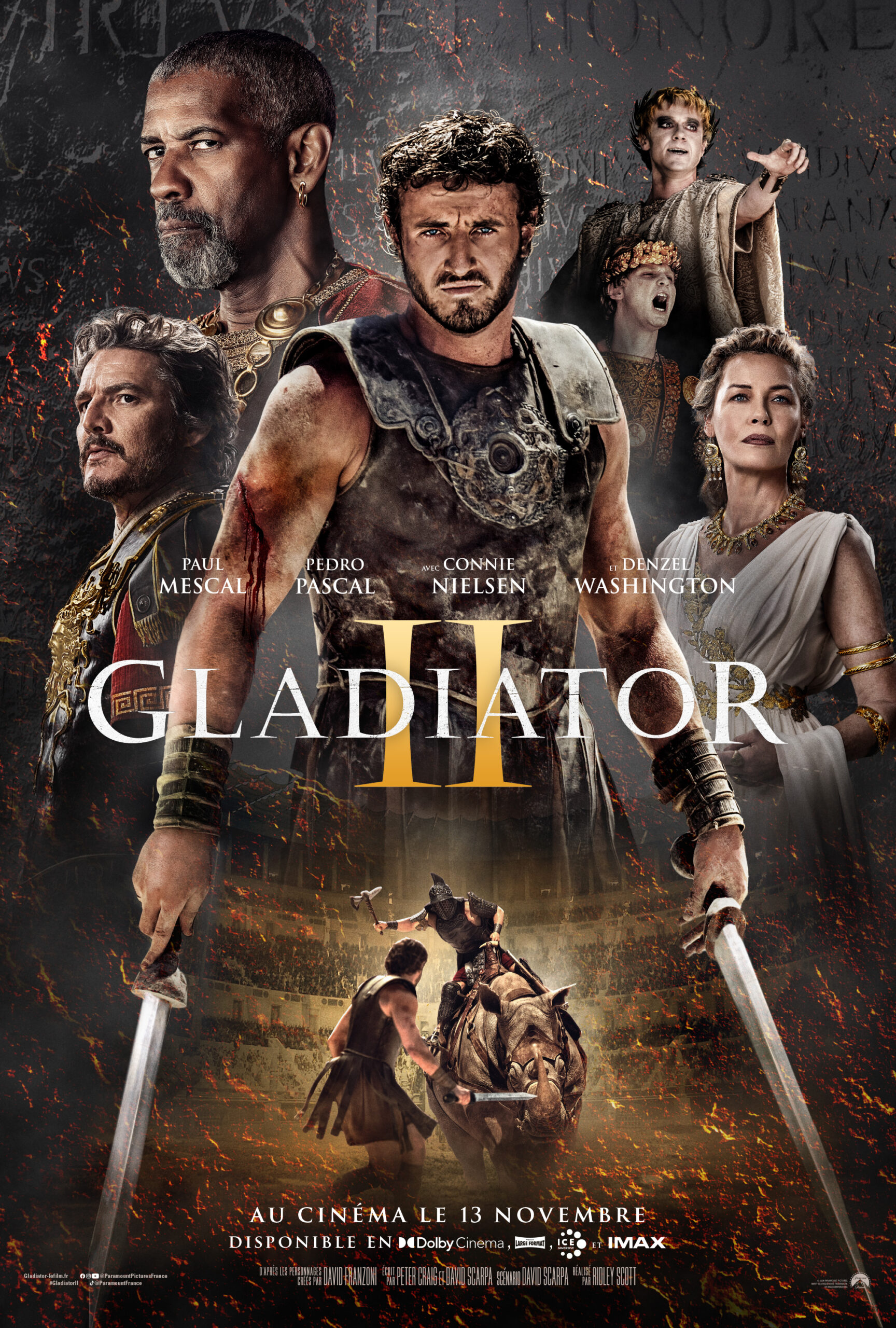 Gladyatör 2 - Gladiator 2 (2024) 2024, Aksiyon, Connie Nielsen, David Franzoni, David Scarpa, Denzel Washington, Dram, Joseph Quinn, Macera, Paul Mescal, Pedro Pascal, Peter Craig, Ridley Scott