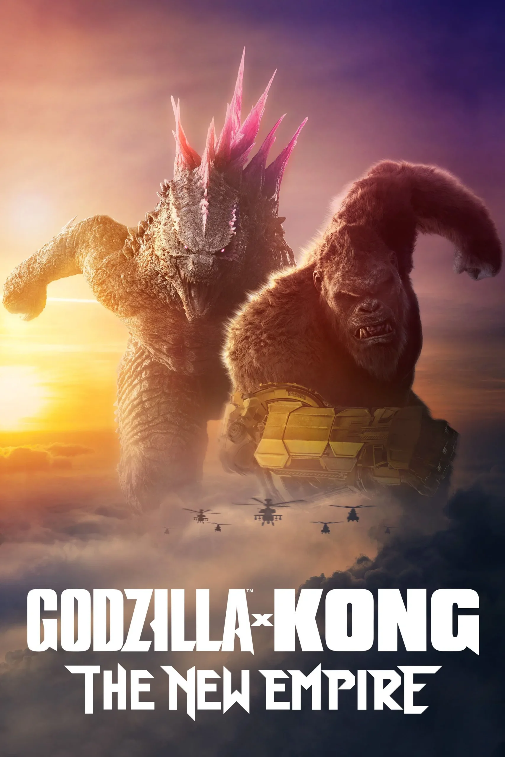 Godzilla ve Kong: Yeni İmparatorluk filminin afişlerinden bir tanesidir.