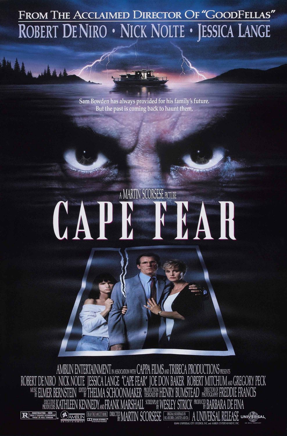 Korku Burnu - Cape Fear (1991) 6 Korku Burnu - Cape Fear (1991) 1991, Dram, Gerilim, James R. Webb, Jessica Lange, Martin Scorsese, Nick Nolte, Robert De Niro, Suç, Wesley Strick