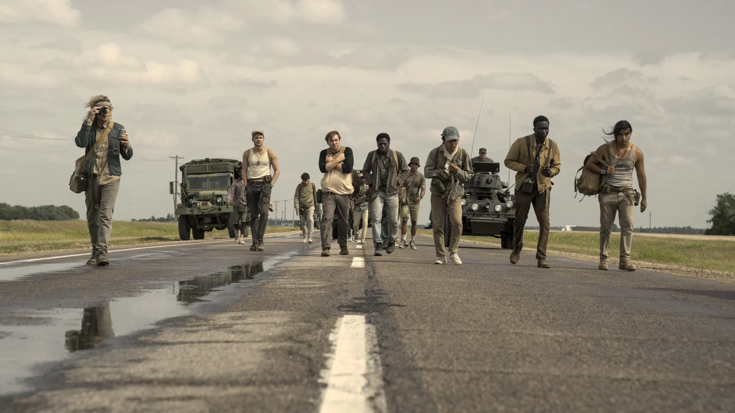 The Long Walk (2025) 2025, Bilim Kurgu, Cooper Hoffman, David Jonsson, Francis Lawrence, Garrett Wareing, Gerilim, Korku, Stephen King