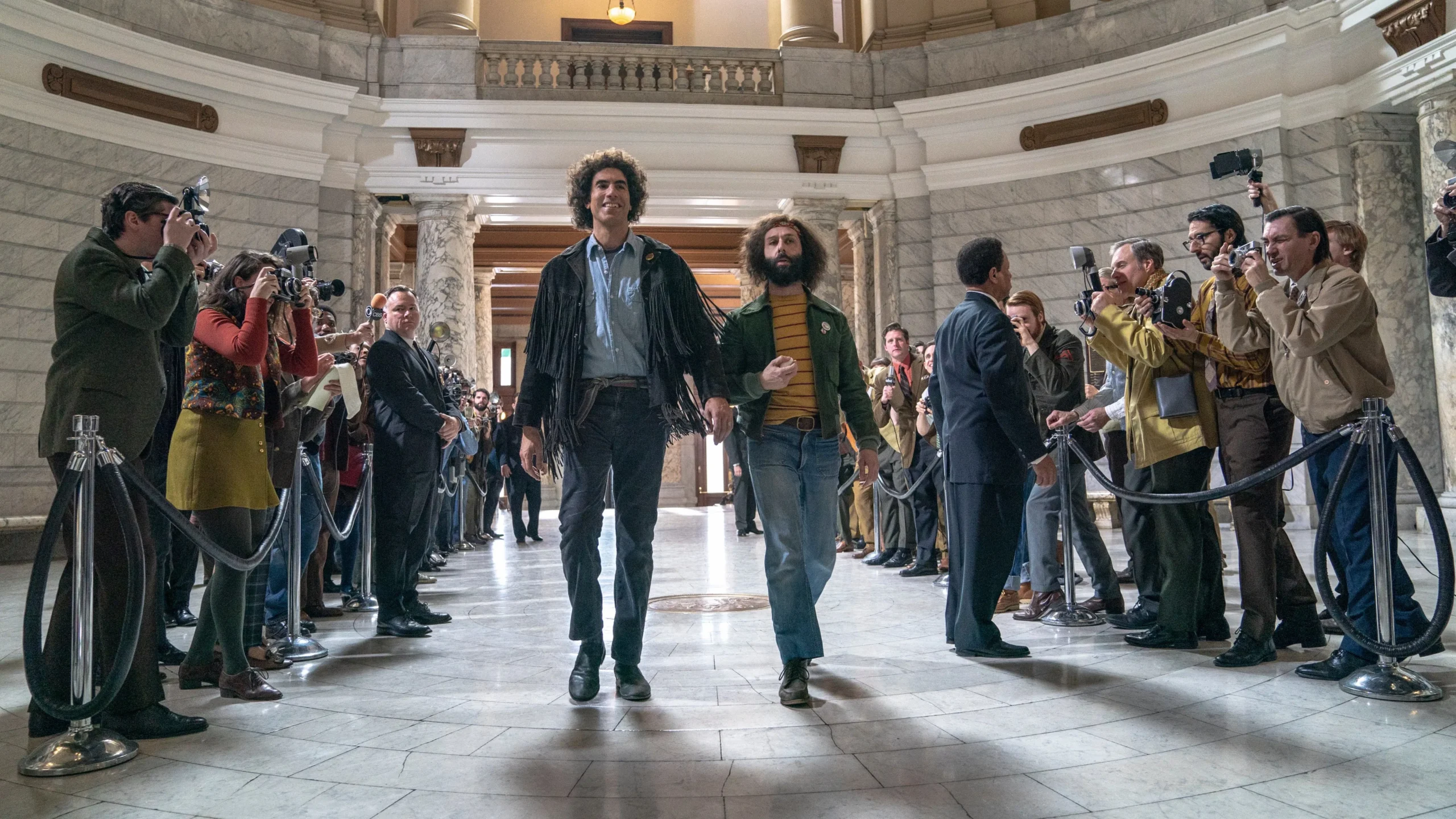 The Trial Of The Chicago 7 (2020) 2020, Aaron Sorkin, Alex Sharp, Dram, Eddie Redmayne, Gerilim, Sacha Baron Cohen, Tarih
