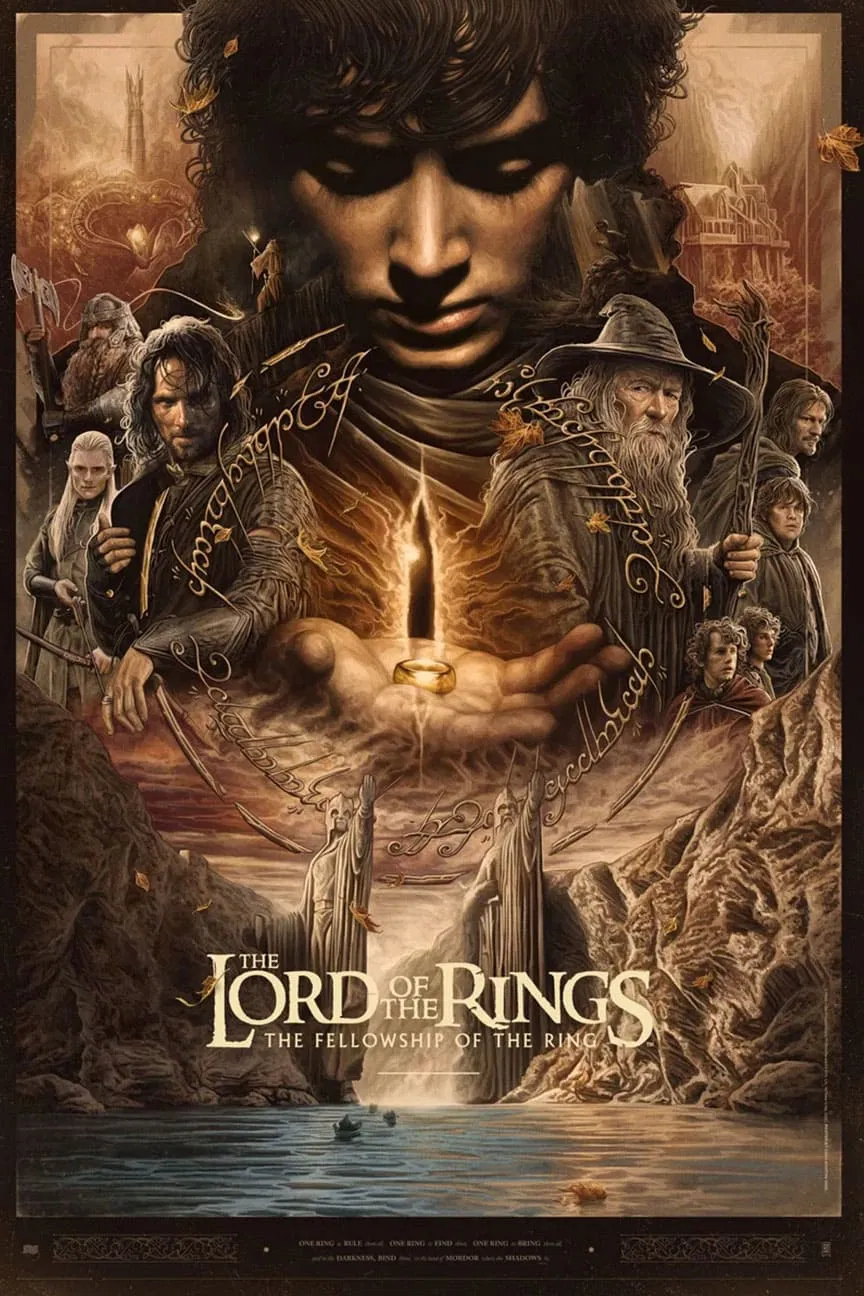 Yüzüklerin Efendisi: Yüzük Kardeşliği - The Lord of the Rings: The Fellowship of the Ring (2001) 2001, Alan Howard, Andy Serkis, Cate Blanchett, Dram, Elijah Wood, Fantastik, Fran Walsh, Ian McKellen, J.R.R. Tolkien, Macera, Orlando Bloom, Peter Jackson, Philippa Boyens, Sean Bean, Viggo Mortensen