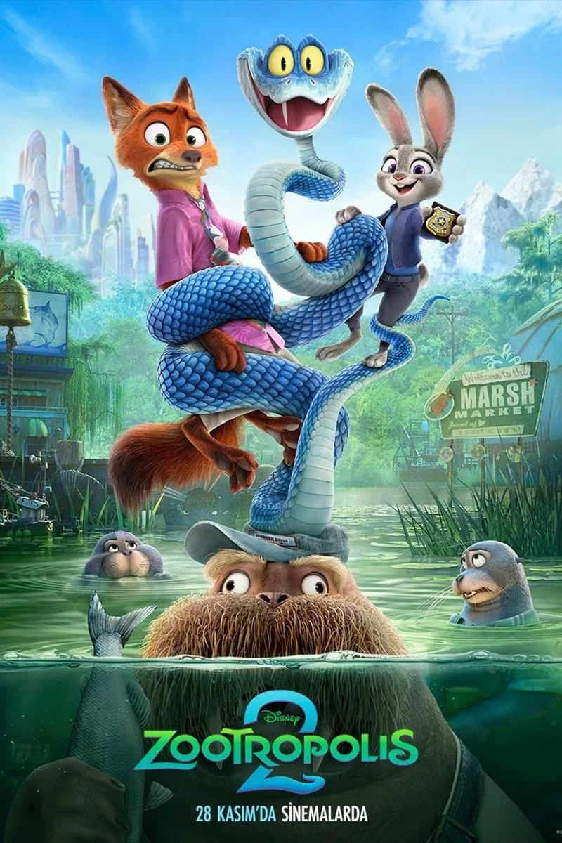 Zootropolis 2 - Zootopia 2 (2025) 2025, Aile, Aksiyon, Animasyon, Byron Howard, Ginnifer Goodwin, Jared Bush, Jason Bateman, Ke Huy Quan, Komedi, Mascera, Suç
