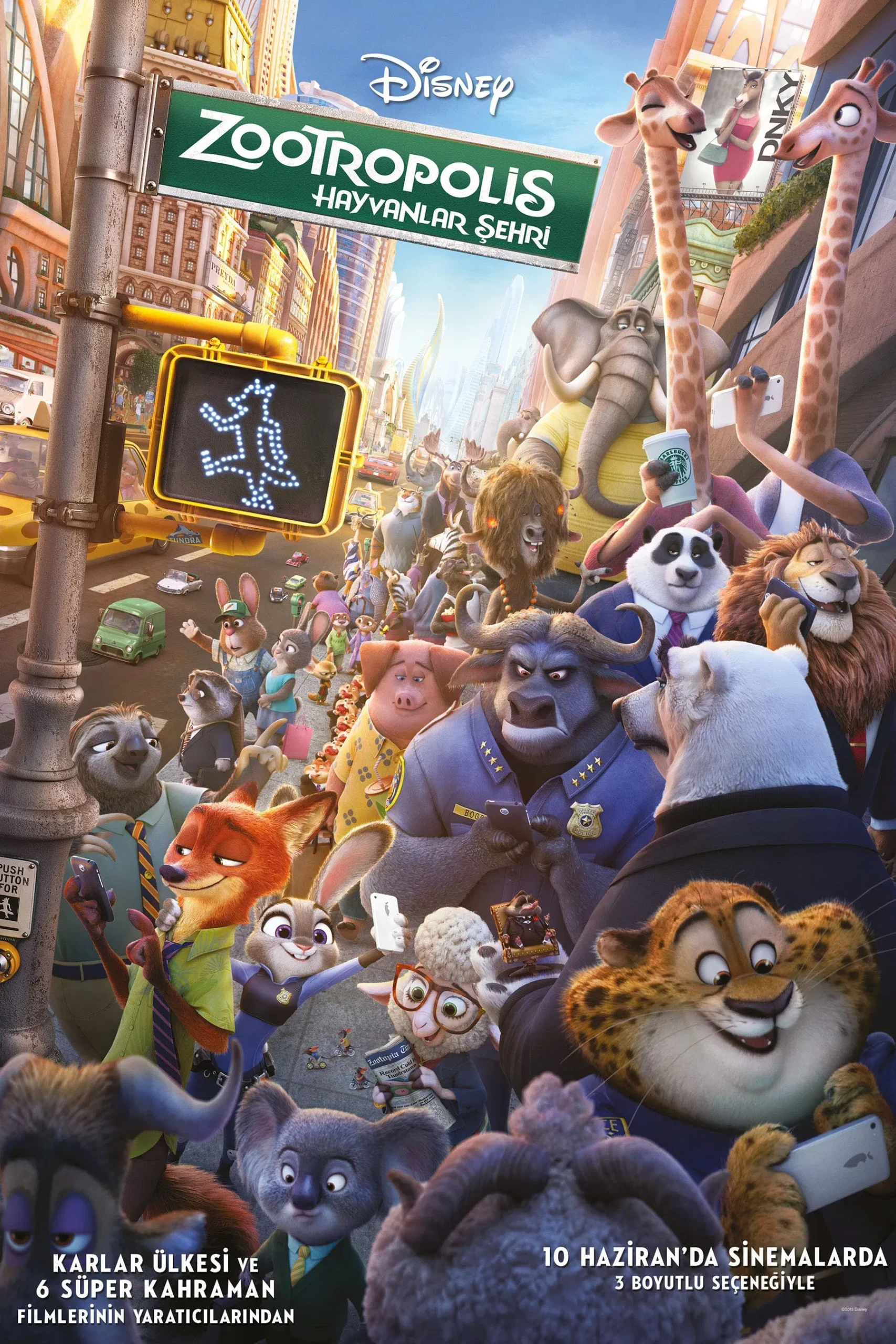 Zootropolis: Hayvanlar Şehri - Zootopia (2016) 2016, Aile, Aksiyon, Animasyon, Byron Howard, Ginnifer Goodwin, Idris Elba, Jared Bush, Jason Bateman, Komedi, Macera, Rich Moore