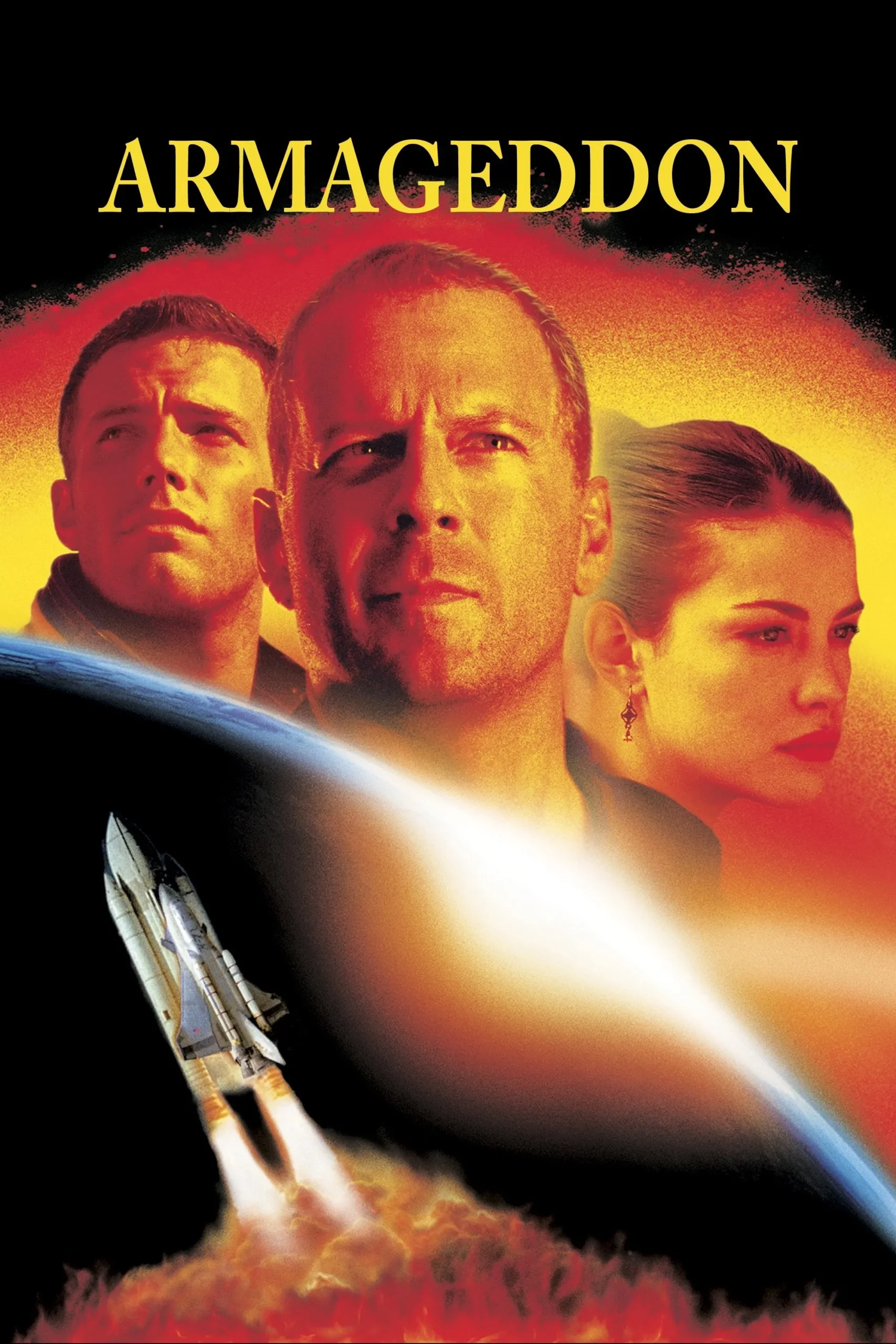 Armageddon (1998) 7 1998 yılına damga vuran Armageddon filminin afişi.
