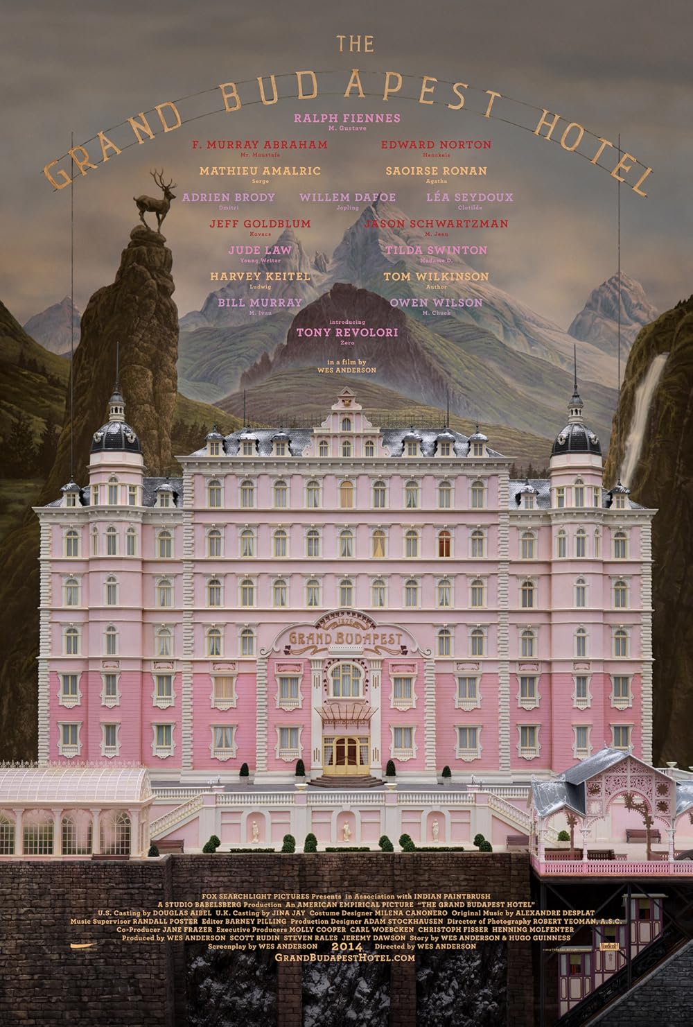 Büyük Budapeşte Oteli - The Grand Budapest Hotel (2014) 2014, Dram, F. Murray Abraham, Hugo Guinness, Komedi, Mathieu Amalric, Ralph Fiennes, Stefan Zweig, Wes Anderson