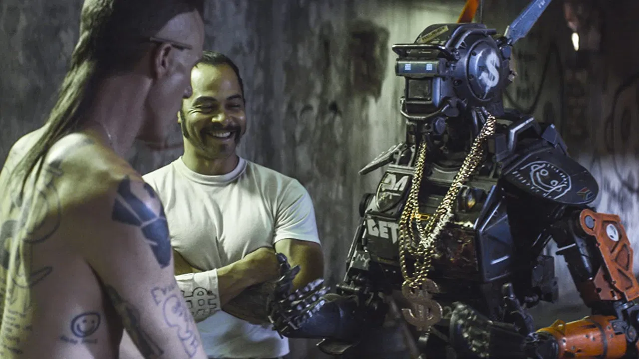 Chappie (2015) 2015, Aksiyon, Bilim Kurgu, Dev Patel, Dram, Gerilim, Hugh Jackman, Jose Pablo Cantillo, Neill Blomkamp, Ninja, Sharlto Copley, Sigourney Weaver, Suç, Terri Tatchell, Yo-Landi Visser