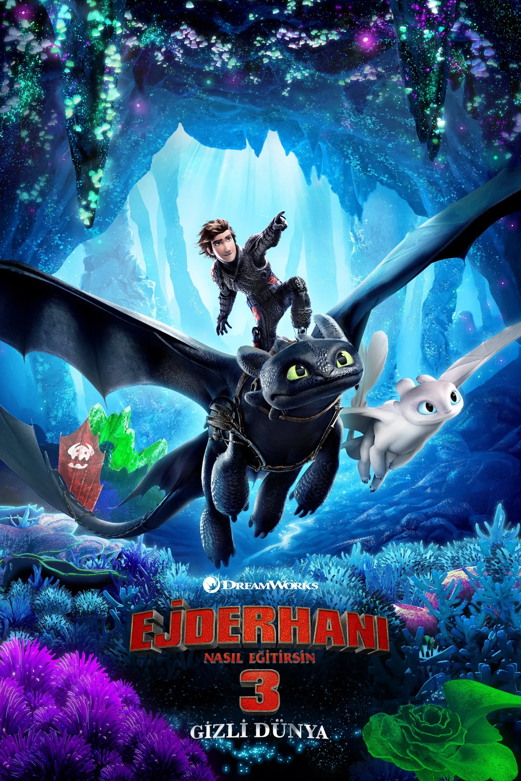 Ejderhanı Nasıl Eğitirsin 3: Gizli Dünya - How to Train Your Dragon: The Hidden World (2019) 2019, Aile, Aksiyon, America Ferrera, Animasyon, Cate Blanchett, Christopher Mintz-Plasse, Craig Ferguson, Cressida Cowell, Dean DeBlois, Dram, F. Murray Abraham, Fantastik, Gerard Butler, Jay Baruchel, Jonah Hill, Kit Harington, Komedi, Kristen Wiig, Macera