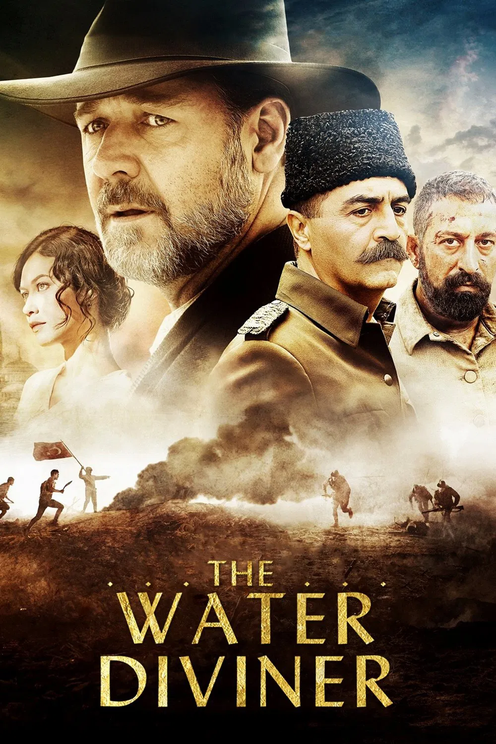 Türkiye'de geçen hikayesiyle dikkat çeken The Water Diviner filminin afişi.