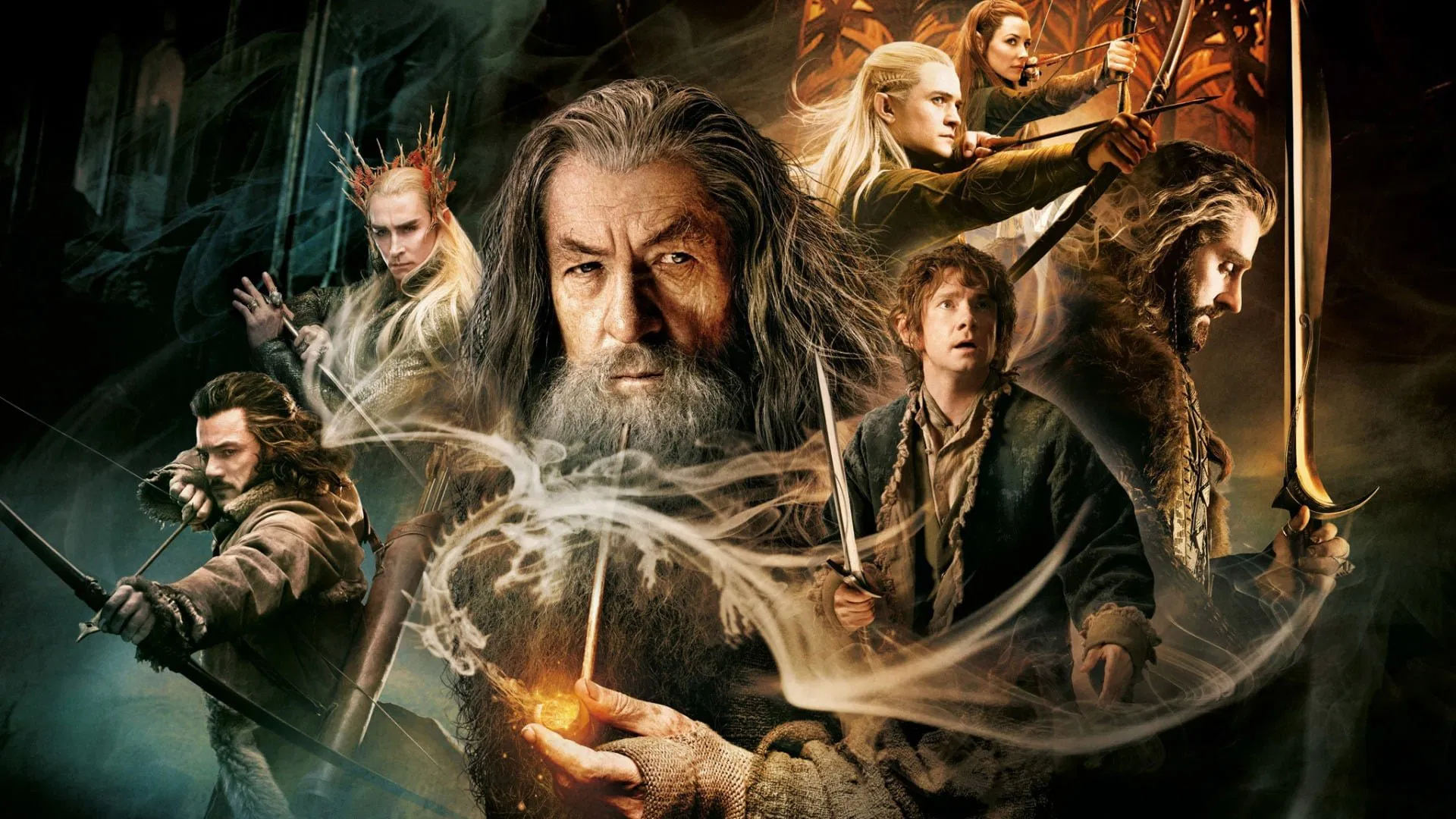 Hobbit: Smaug'un Çorak Toprakları filmine özel güzel bir fotoğraf.