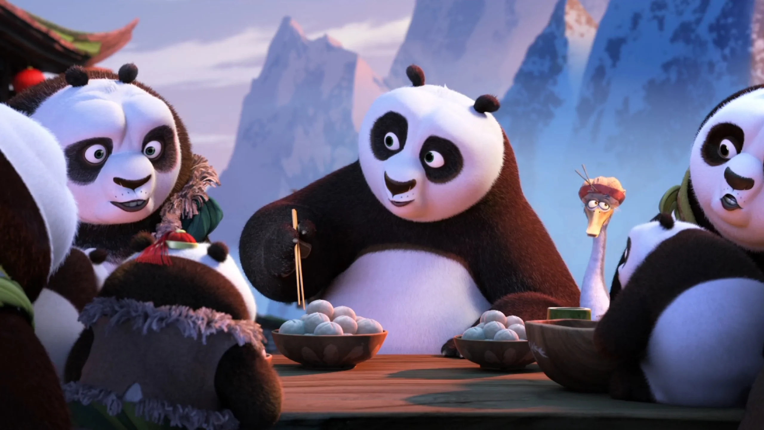 Kung Fu Panda 3'ten güzel bir fotoğraf.