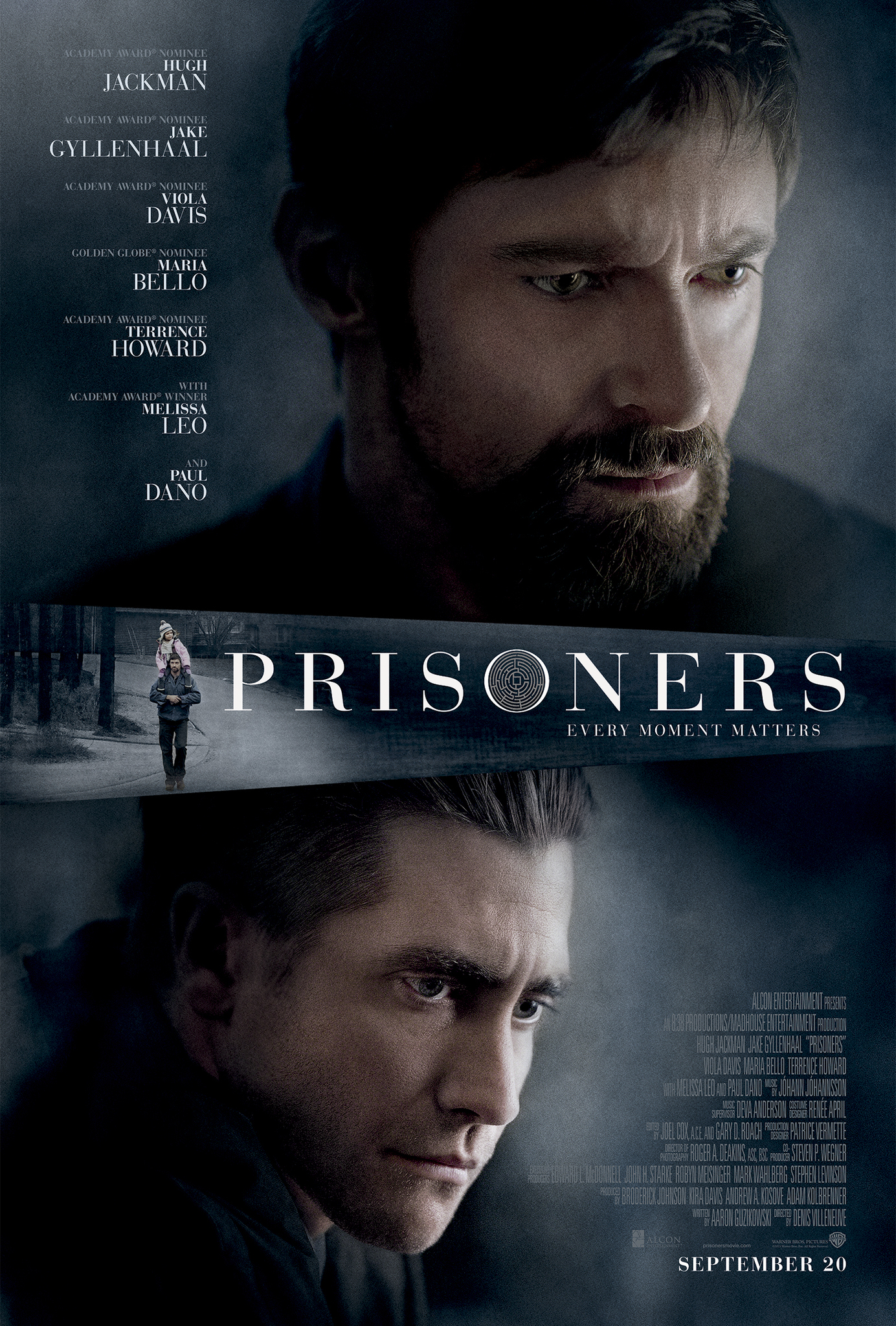 Cinayet konulu filmlerden Prisoners'in afişi.