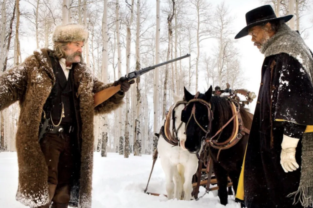 The Hateful Eight (2015) 2015, Dram, Gerilim, Gizem, Jennifer Jason Leigh, Kurt Russell, Quentin Tarantino, Samuel L. Jackson, Suç, Western