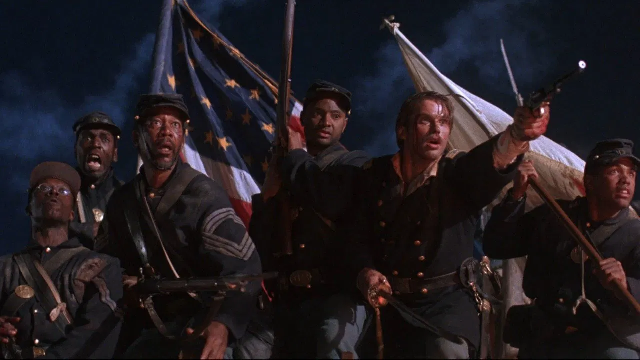 Zafer - Glory (1989) 1989, Andre Braugher, Biyografi, Cary Elwes, Denzel Washington, Dram, Edward Zwick, Kevin Jarre, Lincoln Kirstein, Matthew Broderick, Morgan Freeman, Peter Burchard, Savaş, Tarih
