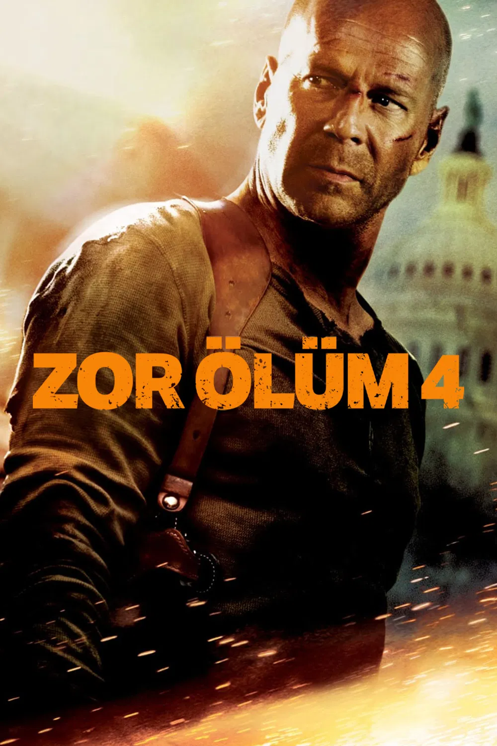 Zor Ölüm 4 - Life Free or Die Hard (2007) 8 Zor Ölüm 4 filminin Türkçe afişi.