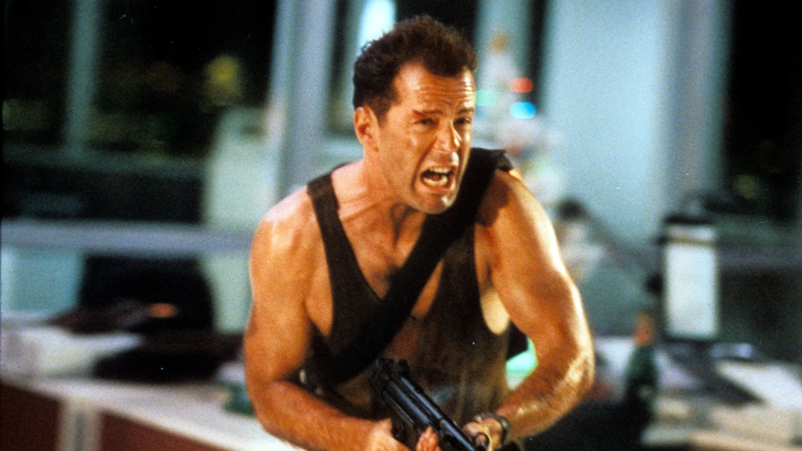 Zor Ölüm - Die Hard (1988) 1988, Aksiyon, Alan Rickman, Bonnie Bedelia, Bruce Willis, Gerilim, Hart Nochner, Jeb Stuart, John McTiernan, Paul Gleason, Reginald VelJohnson, Roderick Thorp, Steven E. de Souza, William Atherton