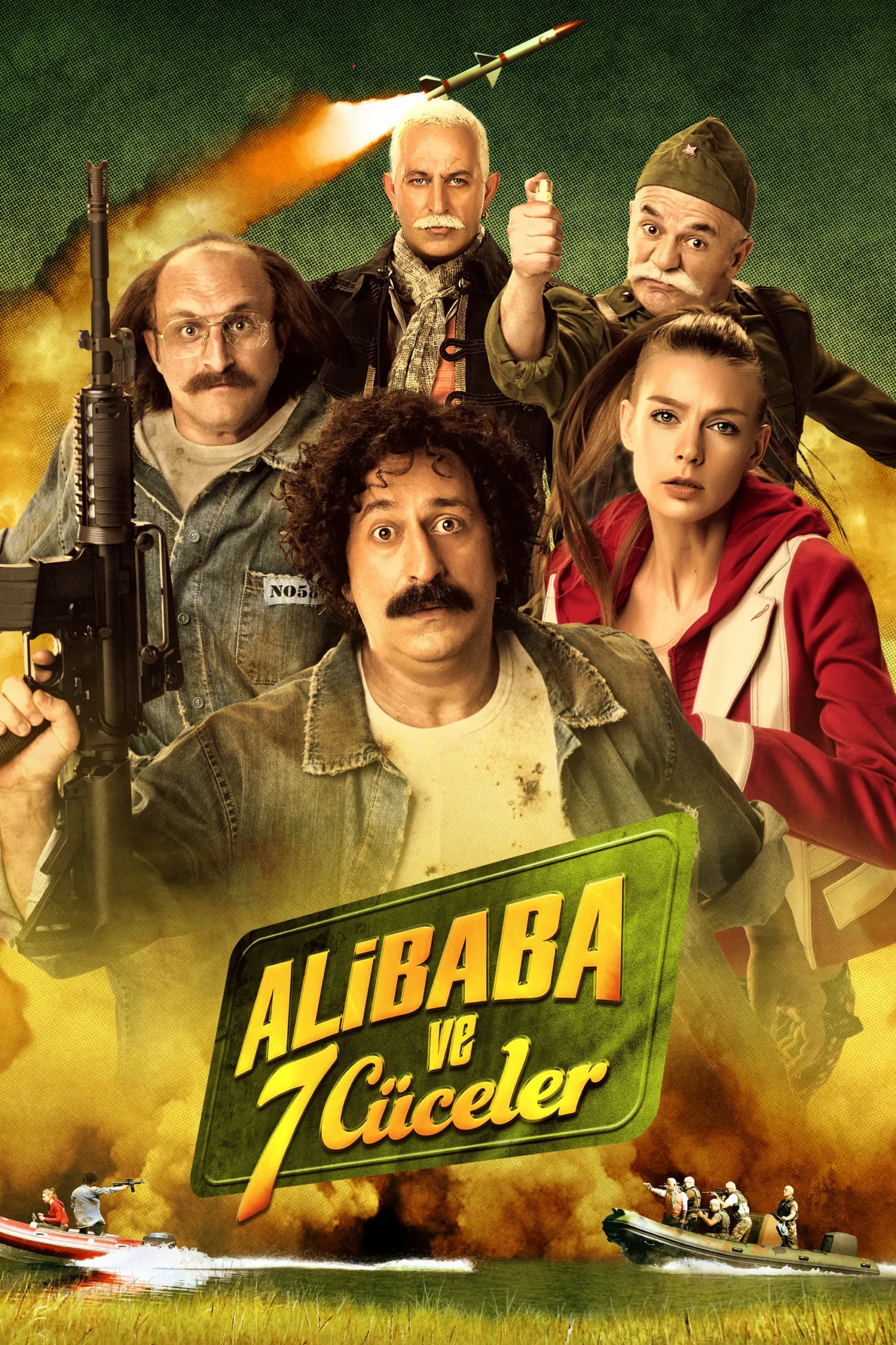 Ali Baba ve 7 Cüceler (2015) 2015, Can Yılmaz, Cem Yılmaz, Çetin Altay, Irina Ivkina, Komedi, Macera, Zafer Algöz