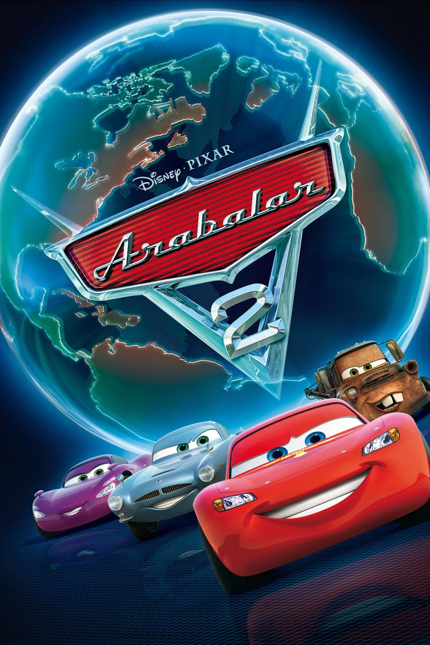 Arabalar 2 - Cars 2 (2011) 2011, Animasyon, Ben Queen, Bradford Lewis, Eddie Izzard, Emily Mortimer, John Lasseter, John Turturro, Komedi, Larry the Cable Guy, Macera, Michael Caine, Owen Wilson, Spor, Suç
