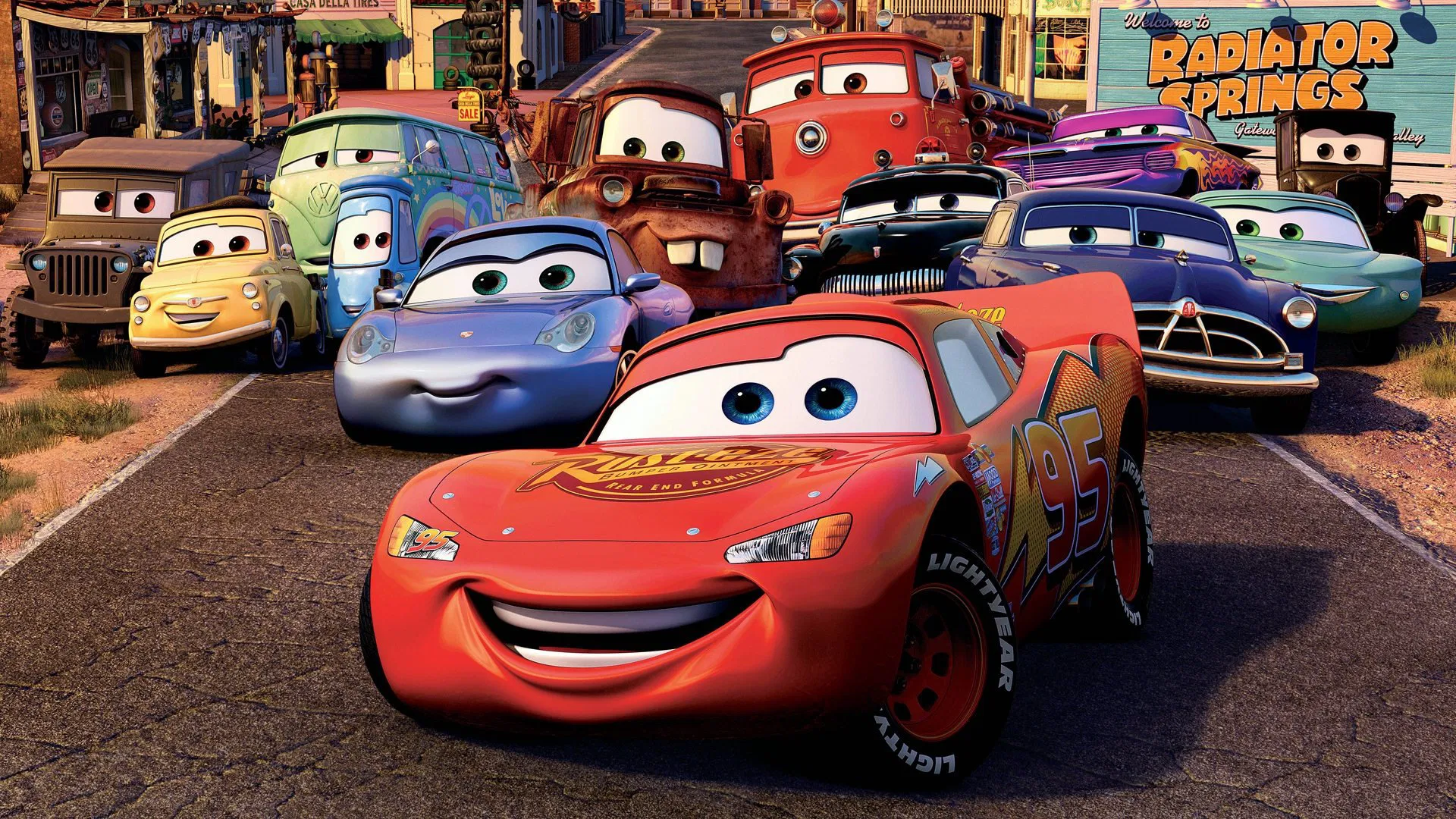 Arabalar - Cars (2006) 2006, Aile, Animasyon, Bonnie Hunt, Cheech Marin, Dan Fogelman, Guido Quaroni, Joe Ranft, John Lasseter, Komedi, Larry the Cable Guy, Macera, Owen Wilson, Paul Newman, Spor, Tony Shalhoub