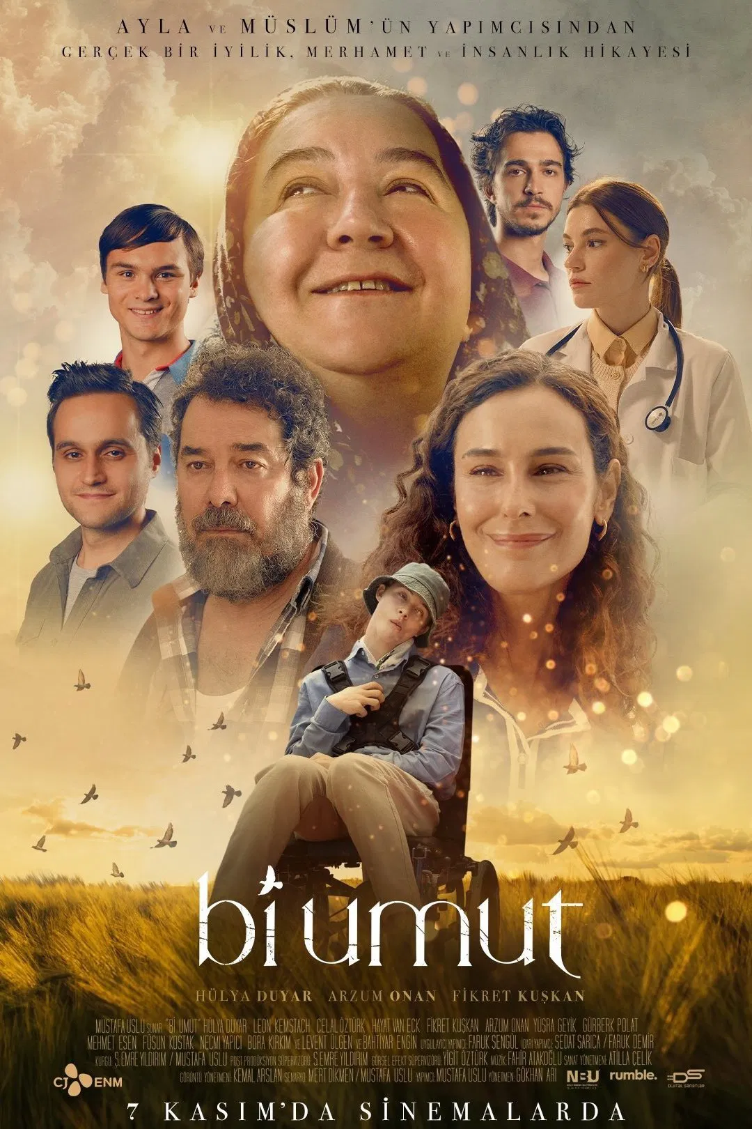 Bi Umut (2025) yapımı yerli sinema filminin güzel posteridir.