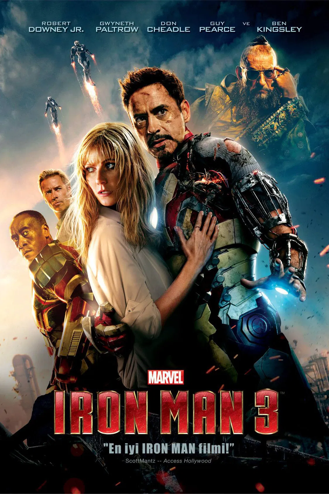 Demir Adam 3 - Iron Man 3 (2013) 6 Demir Adam 3 - Iron Man 3 (2013) 2013, Aksiyon, Ben Kingsley, Bilim Kurgu, Dale Dickey, Don Cheadle, Drew Pearce, Guy Pearce, Gwyneth Paltrow, James Badge Dale, Jon Favreau, Macera, Paul Bettany, Rebecca Hall, Robert Downey Jr., Shane Black, Stan Lee, Stephanie Szostak, William Sadler