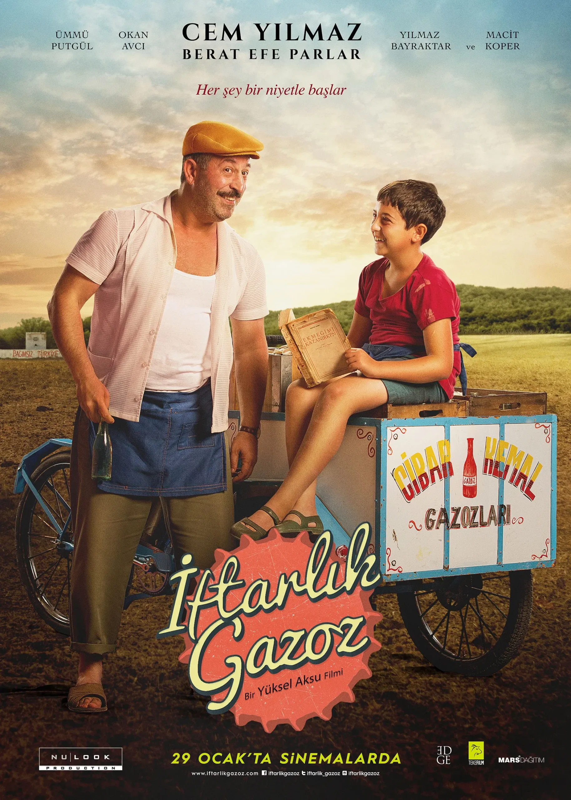 2016 yapımı yerli film İftarlık Gazoz'un afişidir.