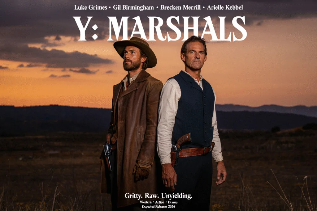 Marshals (2026 - ) 2026, Ash Santos, Brecken Merrill, David Glasser, Dram, Gil Birmingham, Logan Marshall-Green, Luke Grimes, Spencer Hudnut, Suç, Taylor Sheridan, Western