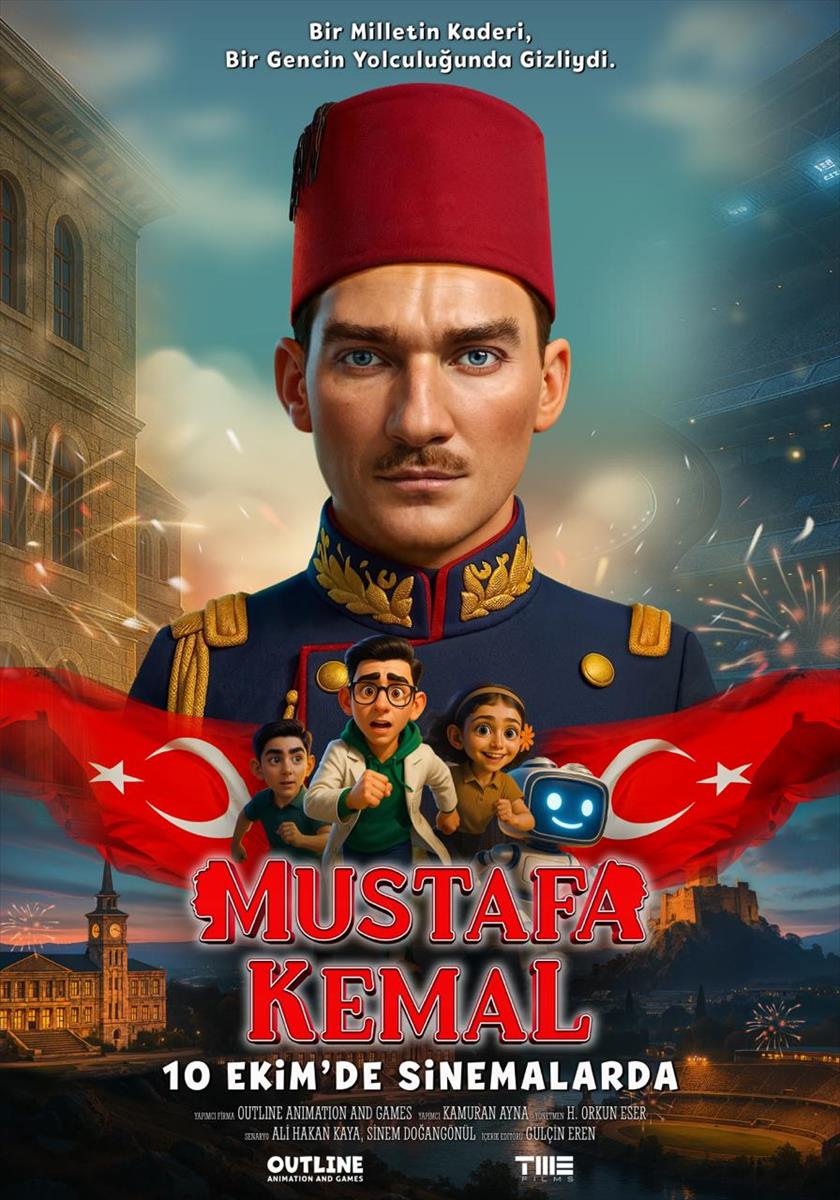 Mustafa Kemal (2025) 2025, Ali Hakan Kaya, Animasyon, Bilim Kurgu, Biyografi, Hulusi Orkun Eser, Sinem Doğangönül, Tarih