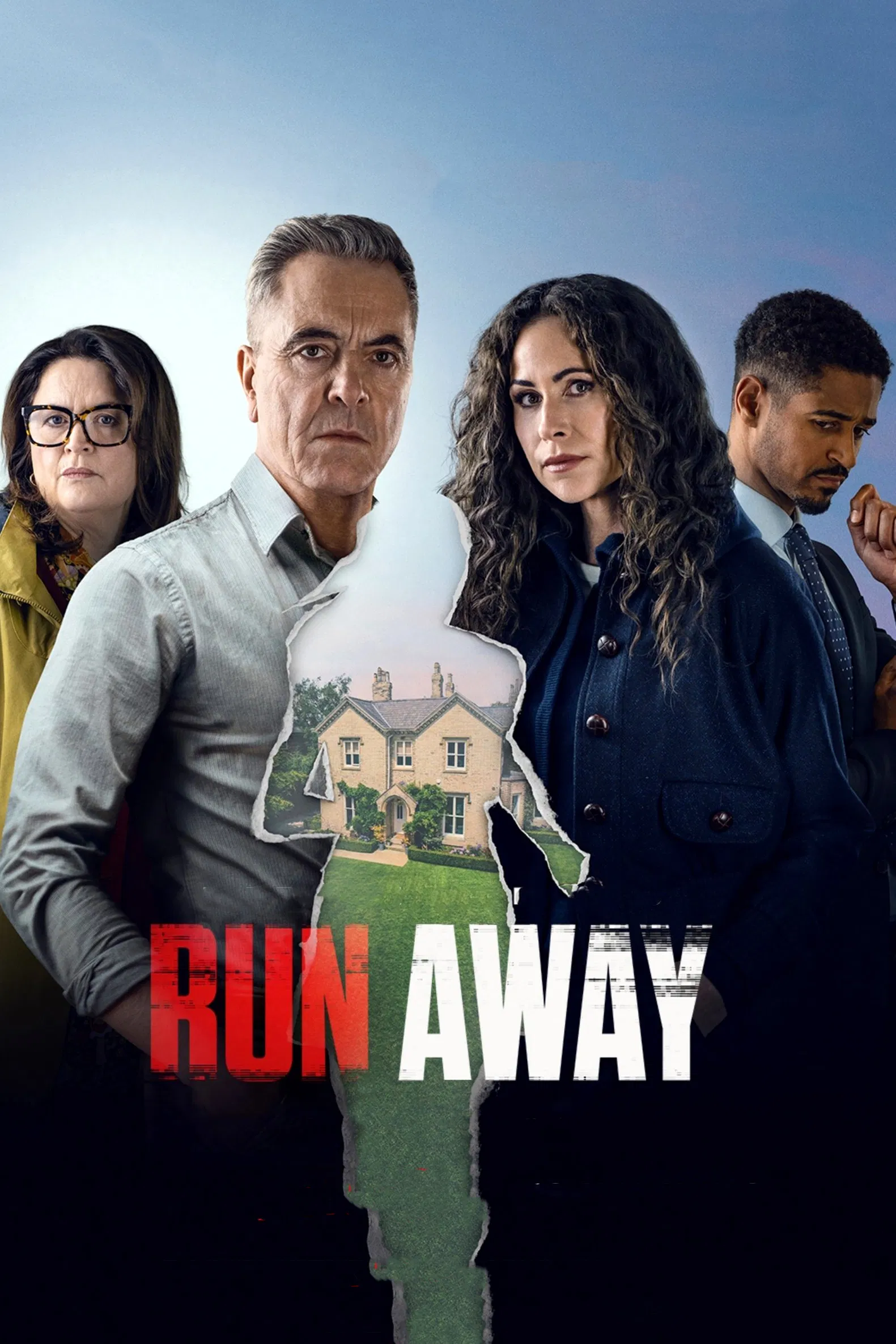 Run Away (2026) 2026, Adrian Greensmith, Alfred Enoch, Amy Gledhill, Dram, Ellie Henry, Gizem, Ingrid Oliver, James Nesbitt, Lucian Msamati, Minnie Driver, Suç