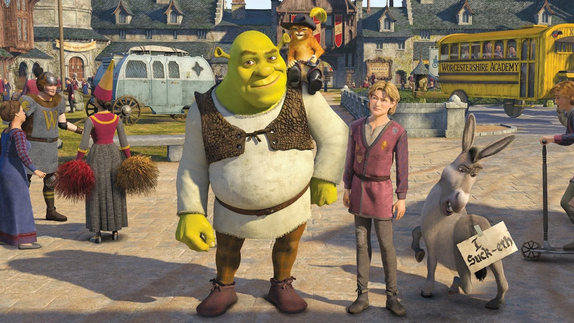 Shrek 3 (2007) 3 Shrek 3 (2007) 2007, Aile, Andrew Adamson, Animasyon, Antonio Banderas, Cameron Diaz, Chris Miller, Eddie Murphy, Eric Idle, Fantastik, Jeffrey Price, John Cleese, Julie Andrews, Komedi, Macera, Mike Myers, Raman Hui, Romantik, Rupert Everett, William Steig