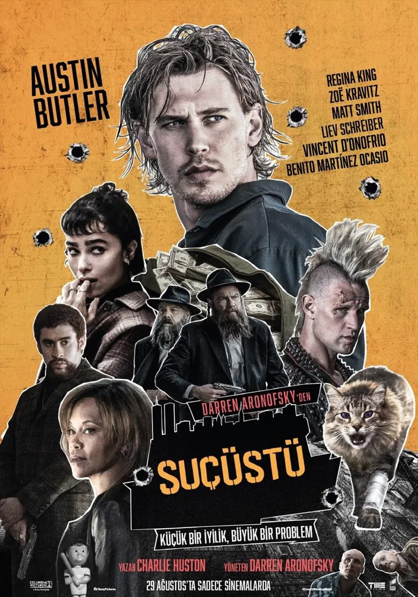 Suçüstü - Caught Stealing (2025) filminin Türkçe afişidir.