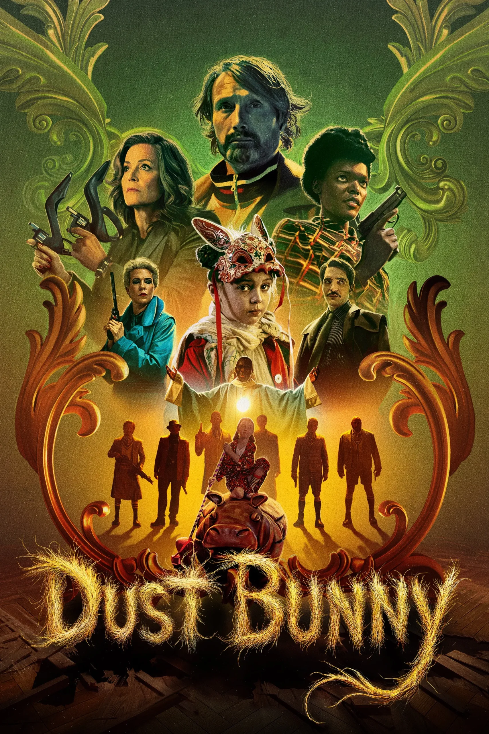 Toz Yumağı - Dust Bunny (2025) 10 Toz Yumağı (2025) filminin güzel bir afişidir.