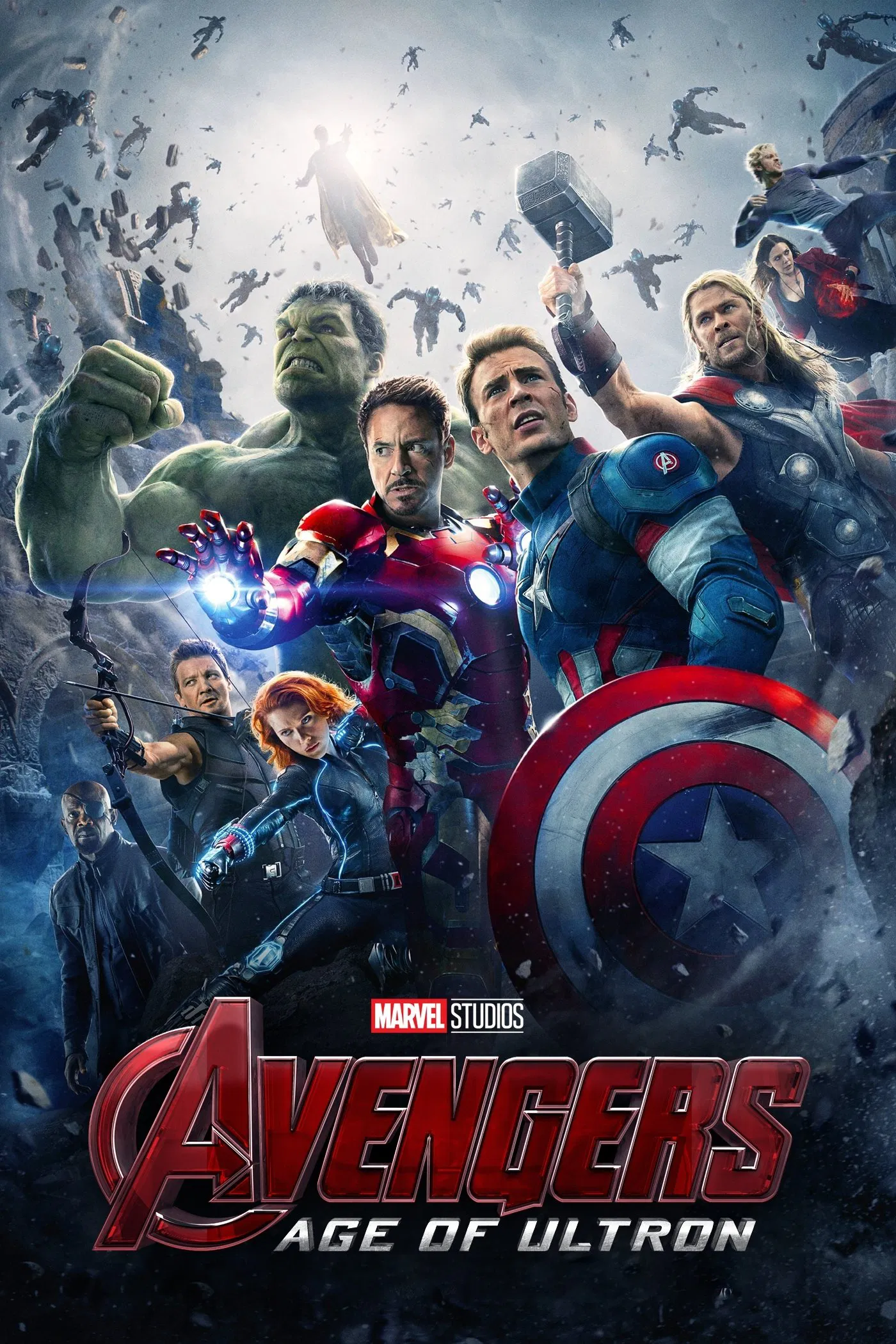 Yenilmezler 2: Ultron Çağı - Avengers: Age of Ultron (2015) 2015, Aaron Taylor-Johnson, Aksiyon, Anthony Mackie, Bilim Kurgu, Chris Evans, Chris Hemsworth, Cobie Smulders, Don Cheadle, Elizabeth Olsen, Idris Elba, Jack Kirby, James Spader, Jeremy Renner, Joss Whedon, Macera, Mark Ruffalo, Paul Bettany, Robert Downey Jr., Samuel L. Jackson, Scarlett Johansson, Stan Lee