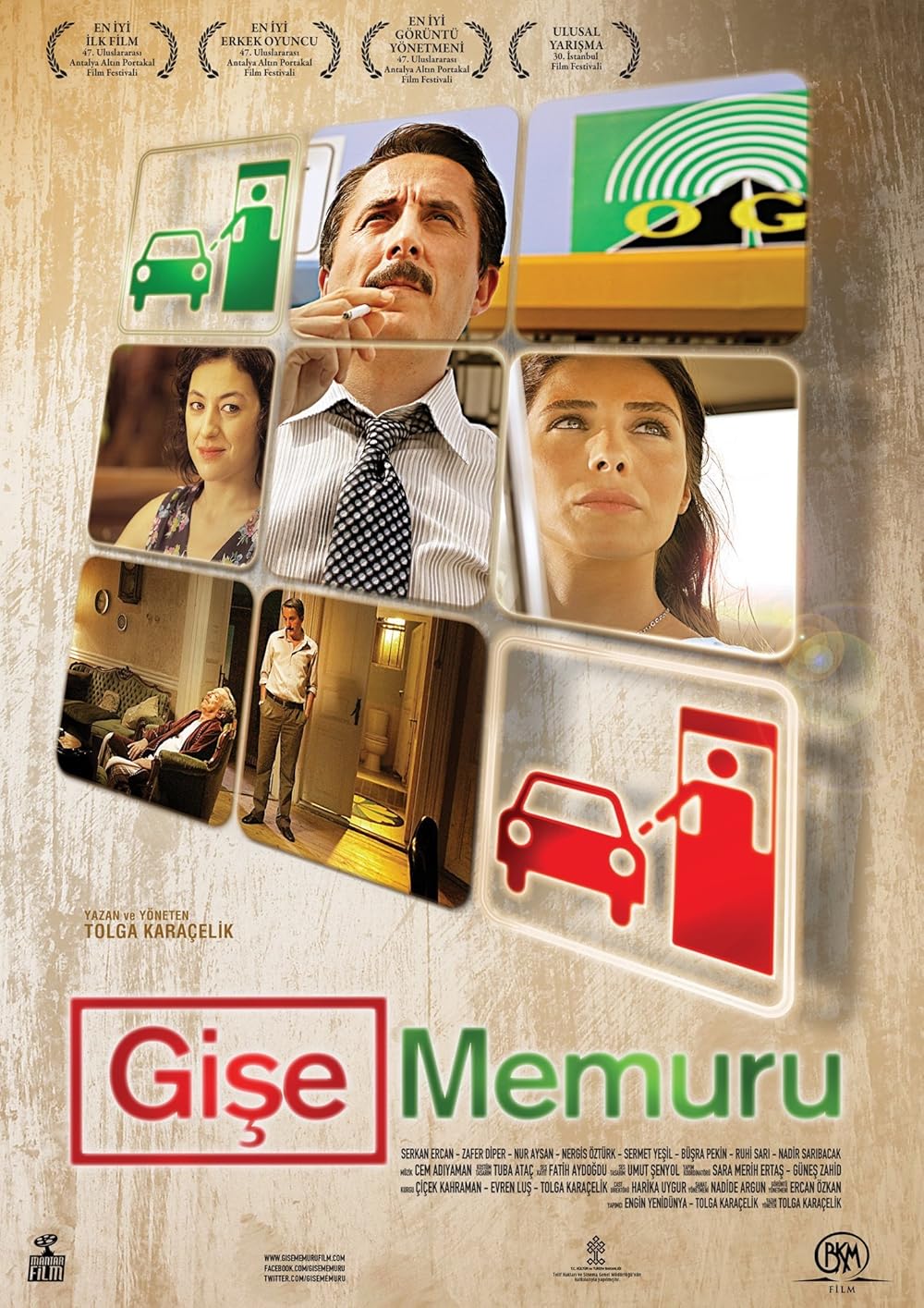 Gişe Memuru (2010) Türk yerli filmi için hazırlanan başarılı bir poster.