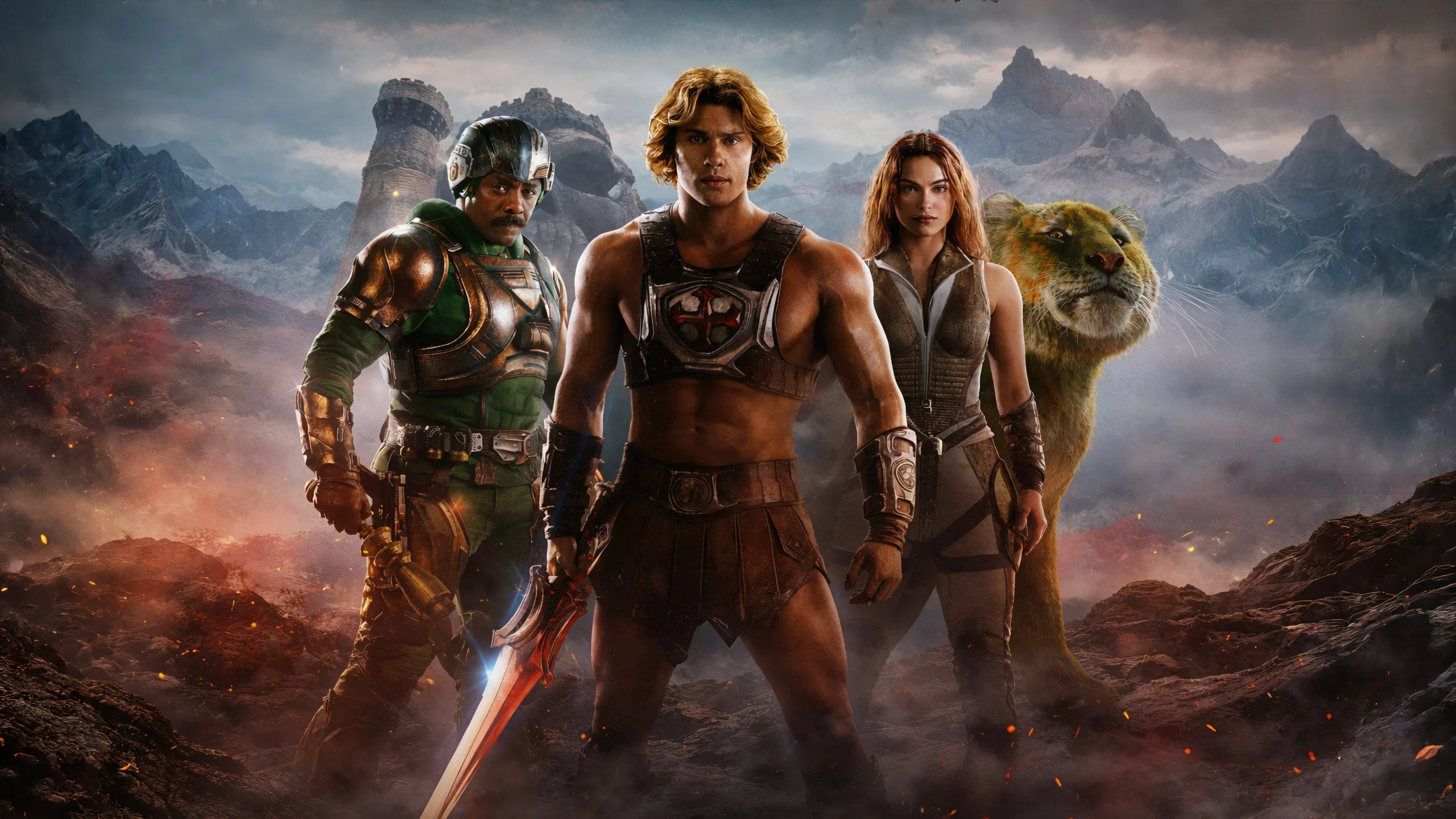 Masters of the Universe (2026) 2026, Aaron Nee, Adam Nee, Aile, Aksiyon, Alison Brie, Bilim Kurgu, Chris Butler, Fantastik, Idris Elba, Jared Leto, Kristen Wiig, Macera, Morena Baccarin, Nicholas Galitzine, Travis Knight