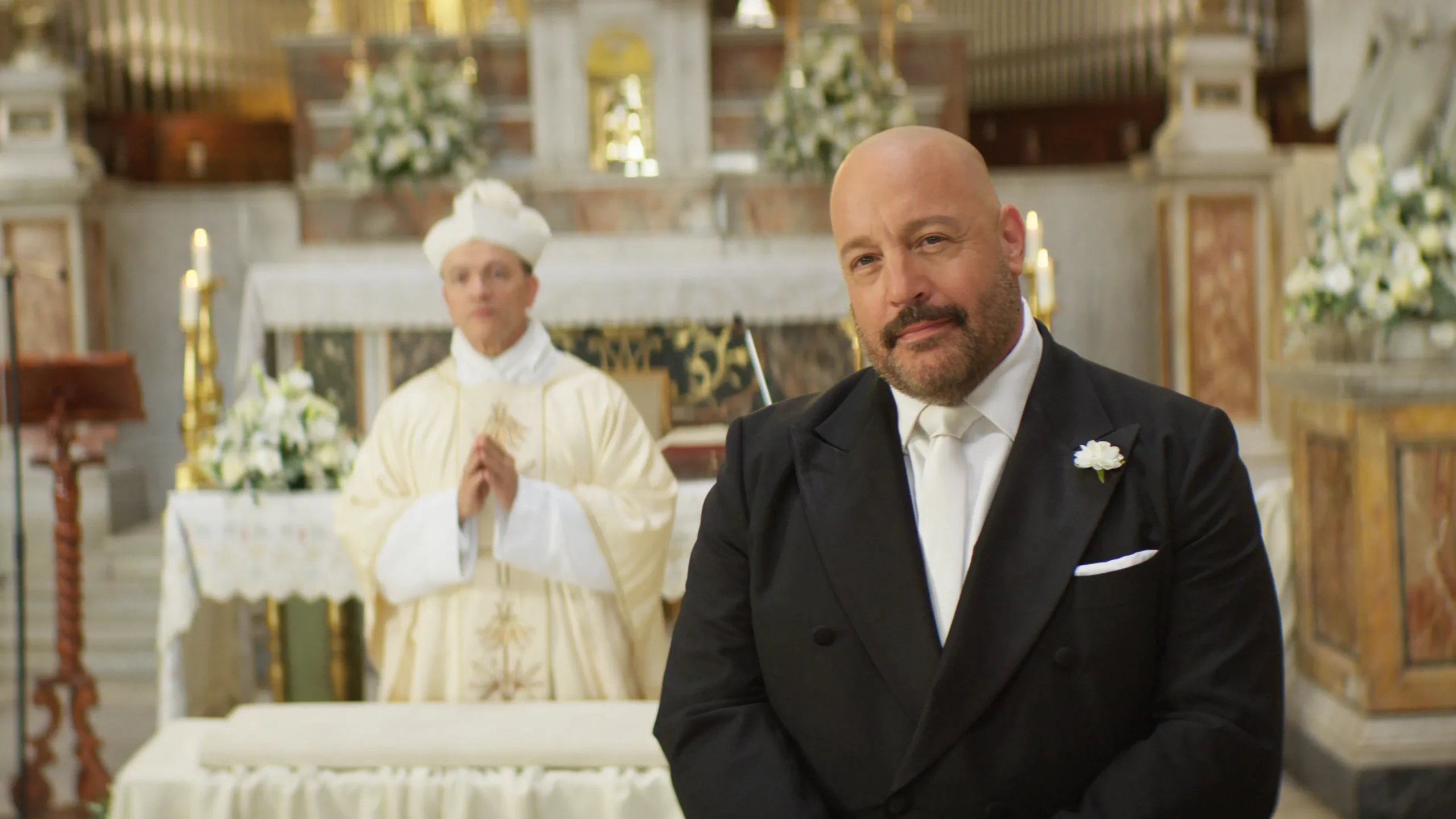 Solo Mio (2026) 3 Solo Mio (2026) 2026, Alyson Hannigan, Charles Kinnane, Daniel Kinnane, John Kinnane, Jonathan Roumie, Kevin James, Kim Coates, Komedi, Patrick Kinnane, Romantik