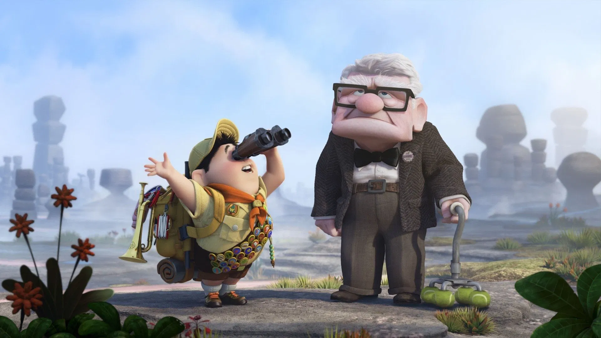 Yukarı Bak - Up (2009) animasyon filminden bir fotoğraf.