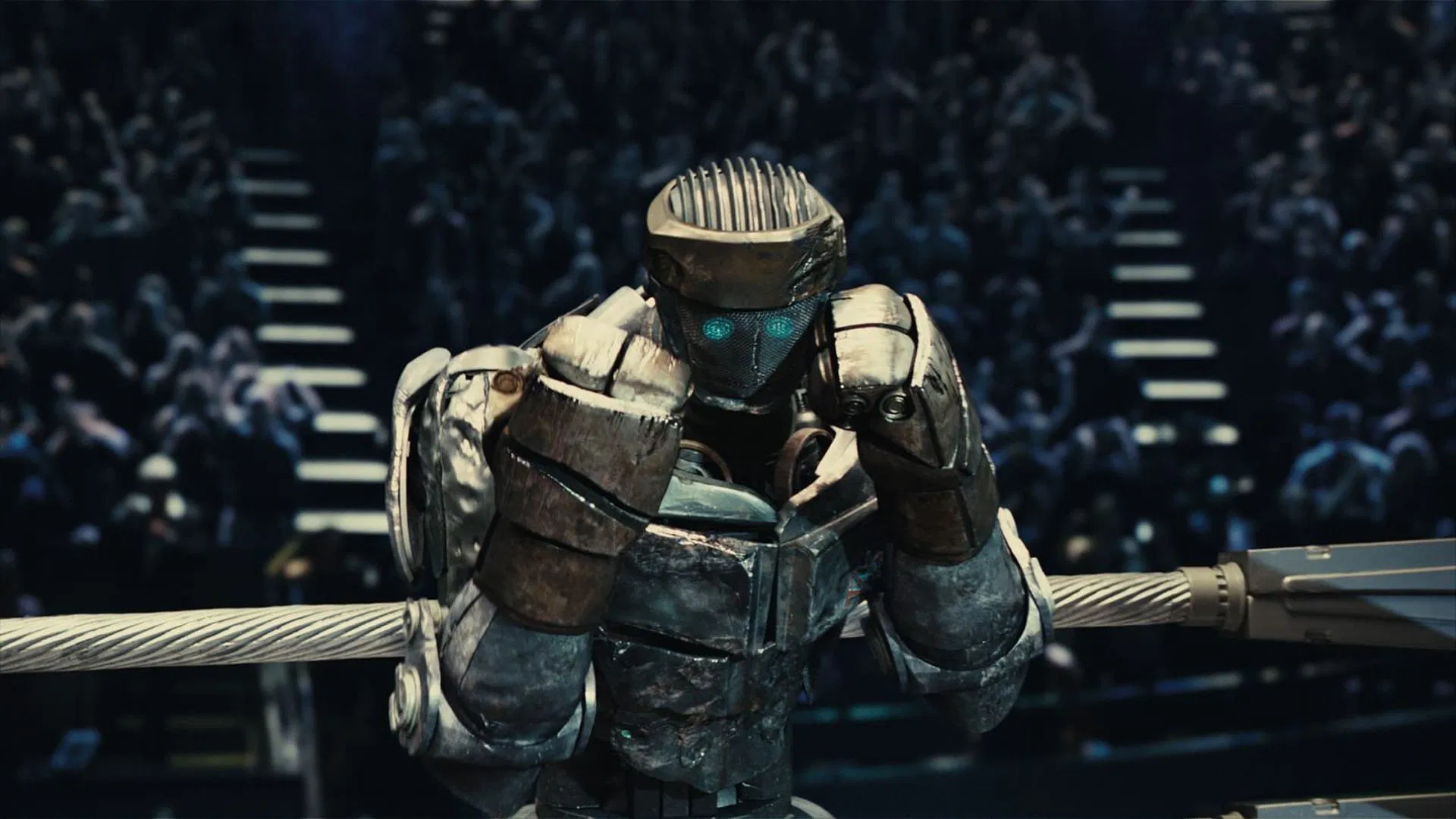 Çelik Yumruklar - Real Steel (2011) 2011, Aksiyon, Anthony Mackie, Bilim Kurgu, Dakota Goyo, Dan Gilroy, Dram, Evangeline Lilly, Hope Davis, Hugh Jackman, James Rebhorn, John Gatins, Karl Yune, Kevin Durand, Richard Matheson, Shawn Levy, Spor