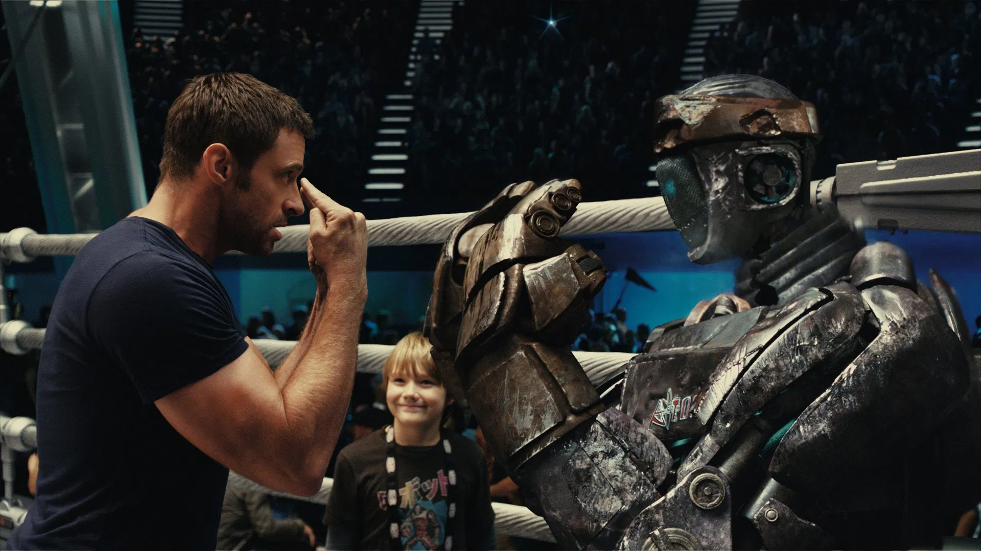 Çelik Yumruklar - Real Steel (2011) 2011, Aksiyon, Anthony Mackie, Bilim Kurgu, Dakota Goyo, Dan Gilroy, Dram, Evangeline Lilly, Hope Davis, Hugh Jackman, James Rebhorn, John Gatins, Karl Yune, Kevin Durand, Richard Matheson, Shawn Levy, Spor