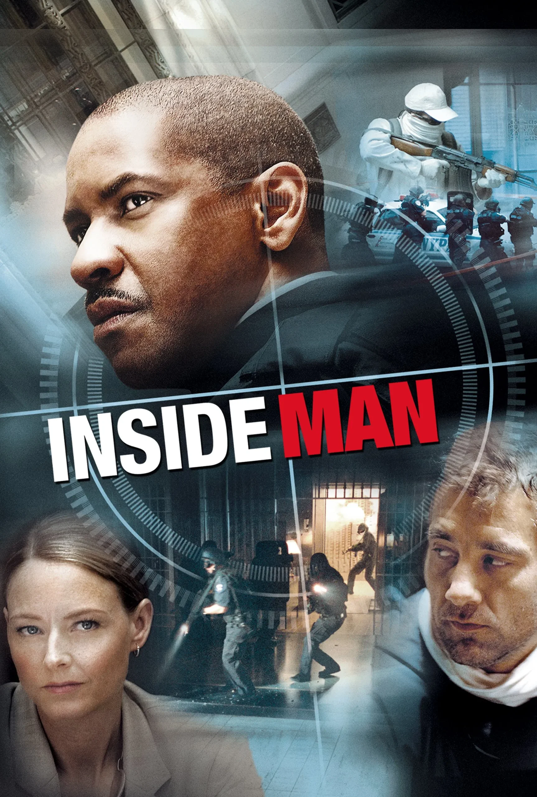 İçerideki Adam - Inside Man (2006) 2006, Chiwetel Ejiofor, Christopher Plummer, Clive Owen, Denzel Washington, Dram, Gerilim, Gizem, Jodie Foster, Russell Gewirtz, Spike Lee, Suç, Willem Dafoe