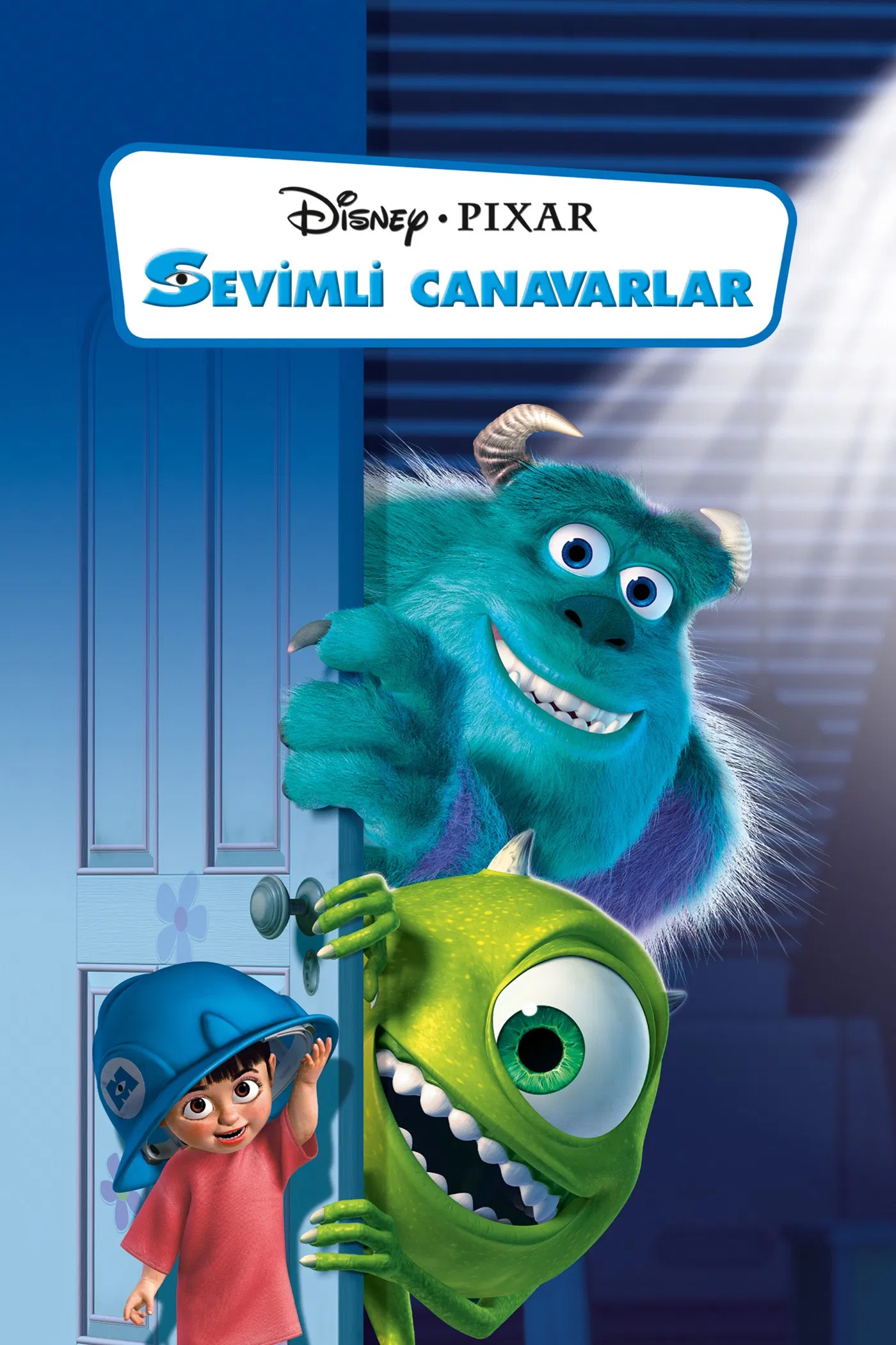 Sevimli Canavarlar - Monsters, Inc. (2001) 2001, Andrew Stanton, Animasyon, Billy Crystal, Daniel Gerson, David Silverman, Fantastik, John Goodman, Komedi, Lee Unkrich, Macera, Mary Gibbs, Pete Docter, Steve Buscemi