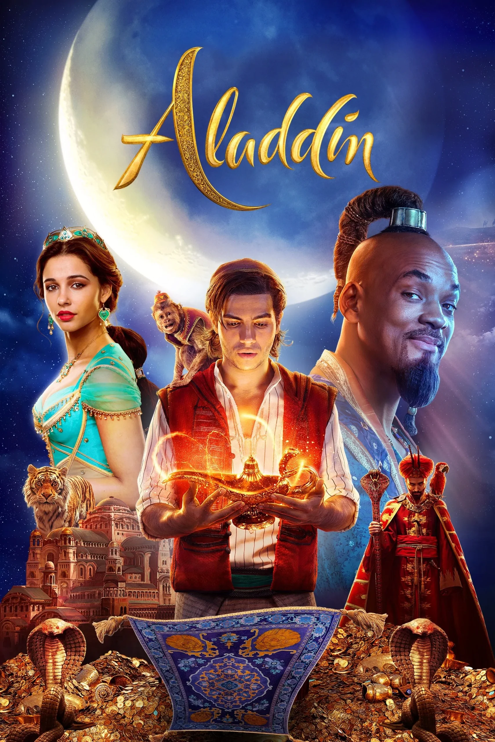 Aladdin (2019) 2019, Billy Magnussen, Fantastik, Guy Ritchie, John August, Jordan A. Nash, Komedi, Macera, Marwan Kenzari, Mena Massoud, Müzik, Naomi Scott, Nasim Pedrad, Navid Negahban, Romantik, Will Smith