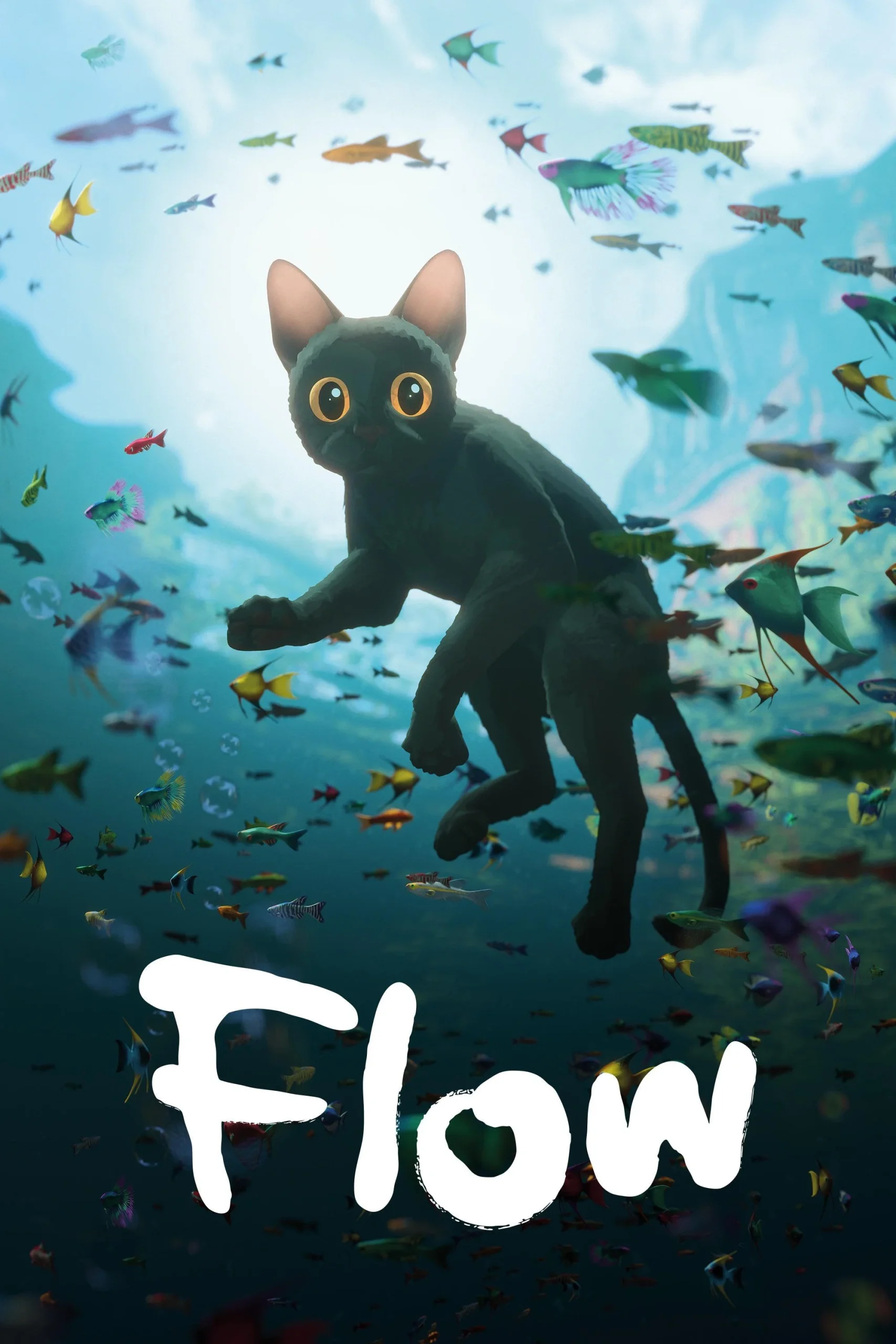 Flow: Bir Kedinin Yolculuğu (2024) 2024, Aile, Animasyon, Fantastik, Gints Zilbalodis, Macera, Matiss Kaza, Ron Dyens