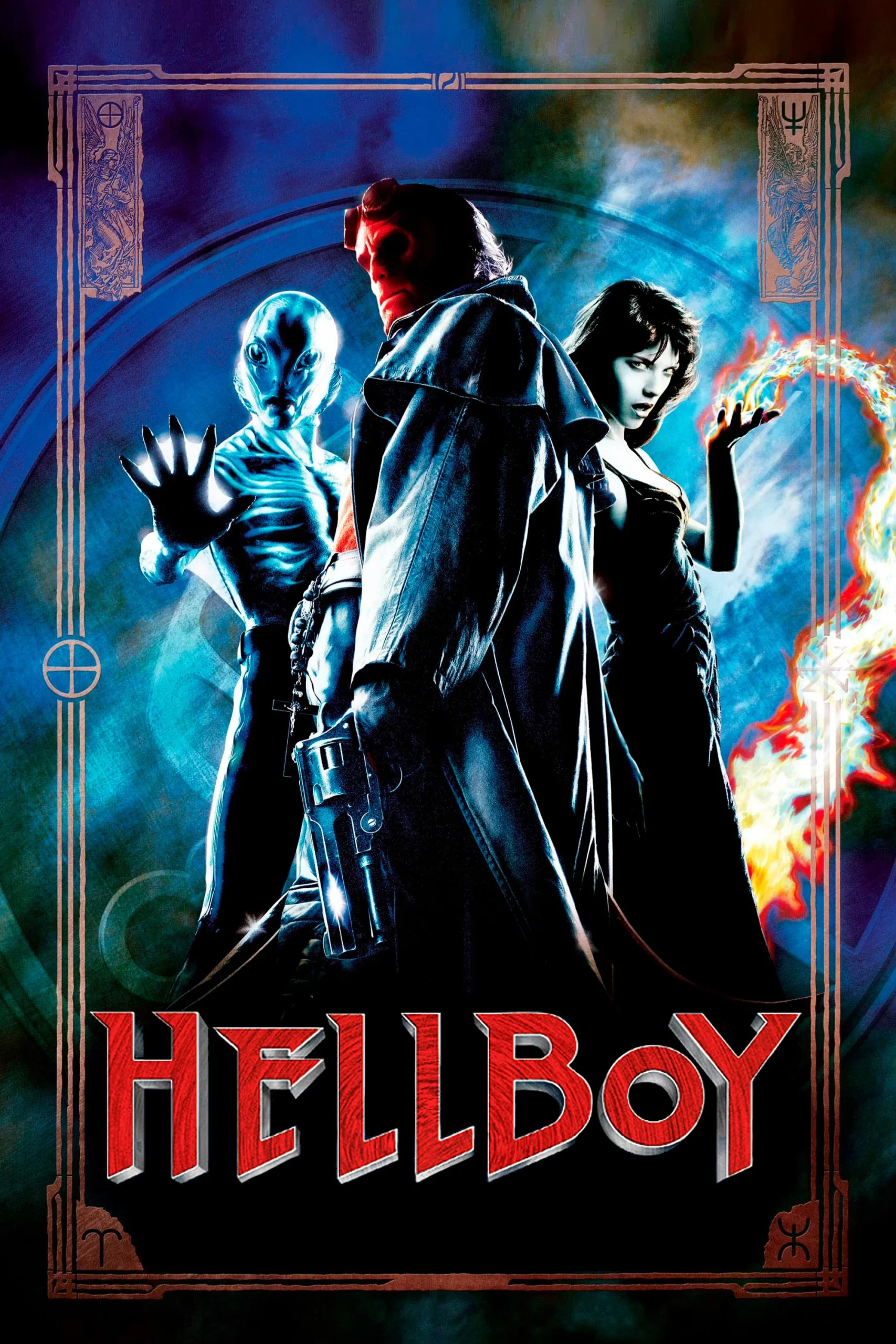 Hellboy (2004) 1 Hellboy (2004) 2004, Aksiyon, Doug Jones, Fantastik, Guillermo del Toro, John Hurt, Korku, Macera, Mike Mignola, Peter Briggs, Ron Perlman, Selma Blair