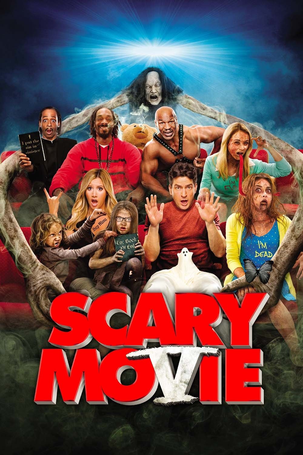 Korkunç Bir Film 5 - Scary Movie 5 (2013) 2013, Ashley French, Ava Kolker, Brian Bell, Charlie Sheen, Darrell Hammond, David Zucker, Dylan Morris, Erica Ash, Komedi, Malcom D. Lee, Phil Dornfeld, Simon Rex, Snoop Dogg