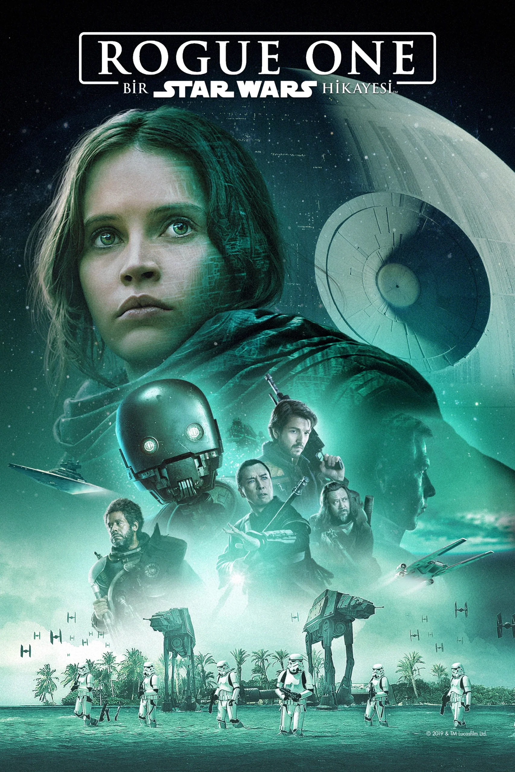 Rogue One: Bir Star Wars Hikayesi - Rogue One: A Star Wars Story (2016) 2016, Aksiyon, Alan Tudyk, Bilim Kurgu, Chris Weitz, Diego Luna, Dram, Felicity Jones, Gareth Edwards, John Knoll, Macera, Tony Gilroy