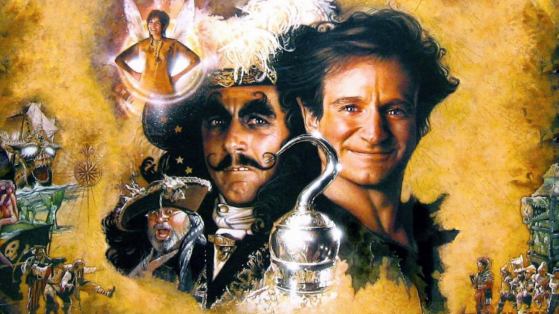 Kanca - Hook (1991) 4 Kanca - Hook (1991) 1991, Aile, Bob Hoskins, Caroline Goodall, Charlie Korsmo, Dustin Hoffman, Fantastik, J.M. Barrie, James V. Hart, Julia Roberts, Komedi, Macera, Maggie Smith, Nick Castle, Robin Williams, Steven Spielberg
