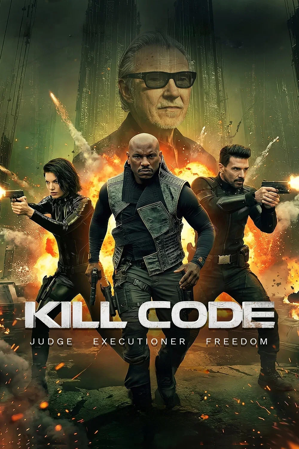 Kill Code (2026) 2026, Aksiyon, Bilim Kurgu, Brett Cullen, Dram, Frank Grillo, Franzi Schissler, Gerilim, Harvey Keitel, Jacob Artist, Justin Price, Peter Stormare, Sescily Leon Connell, Tyrese Gibson
